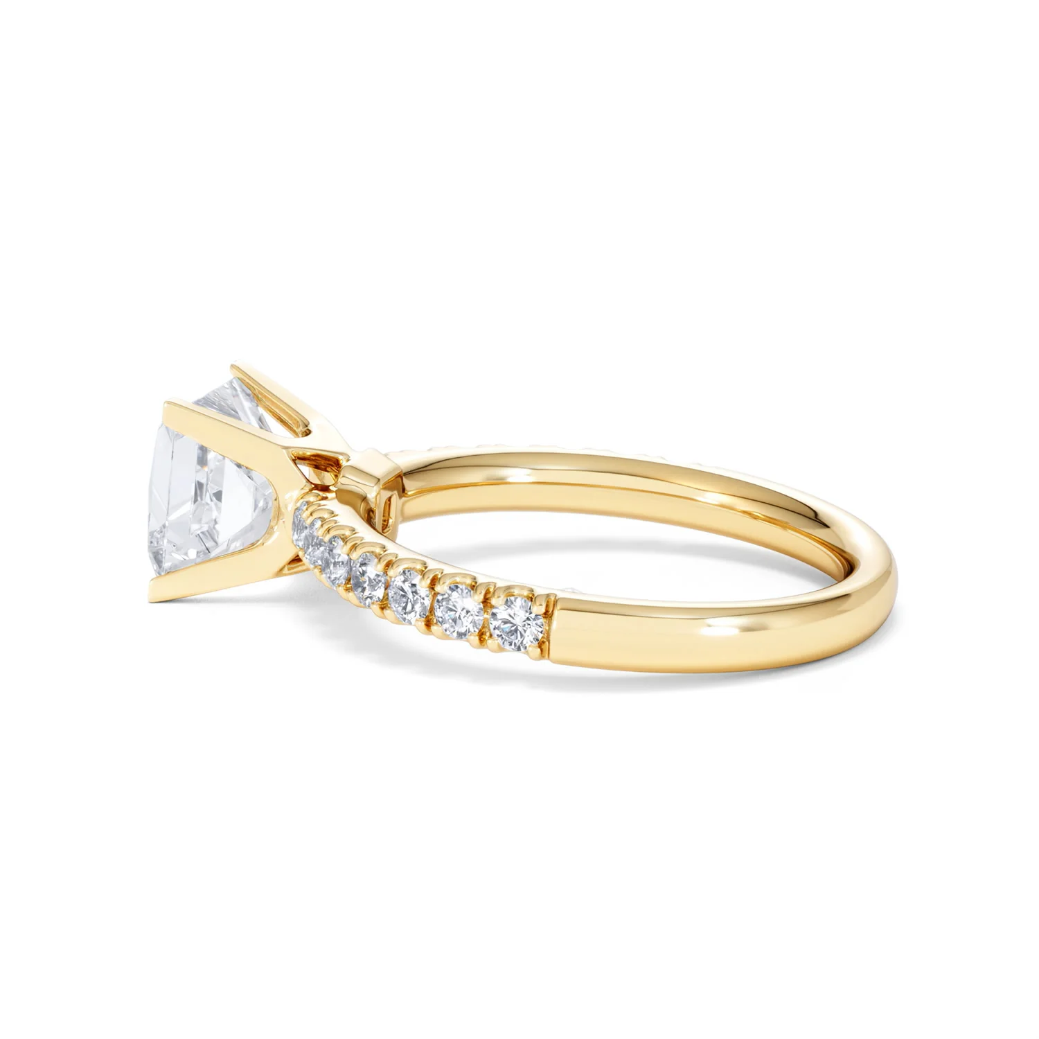 2.10ct Katerina Lab Princess Diamond Engagement Ring 18K Gold F/VS1 - Image 68
