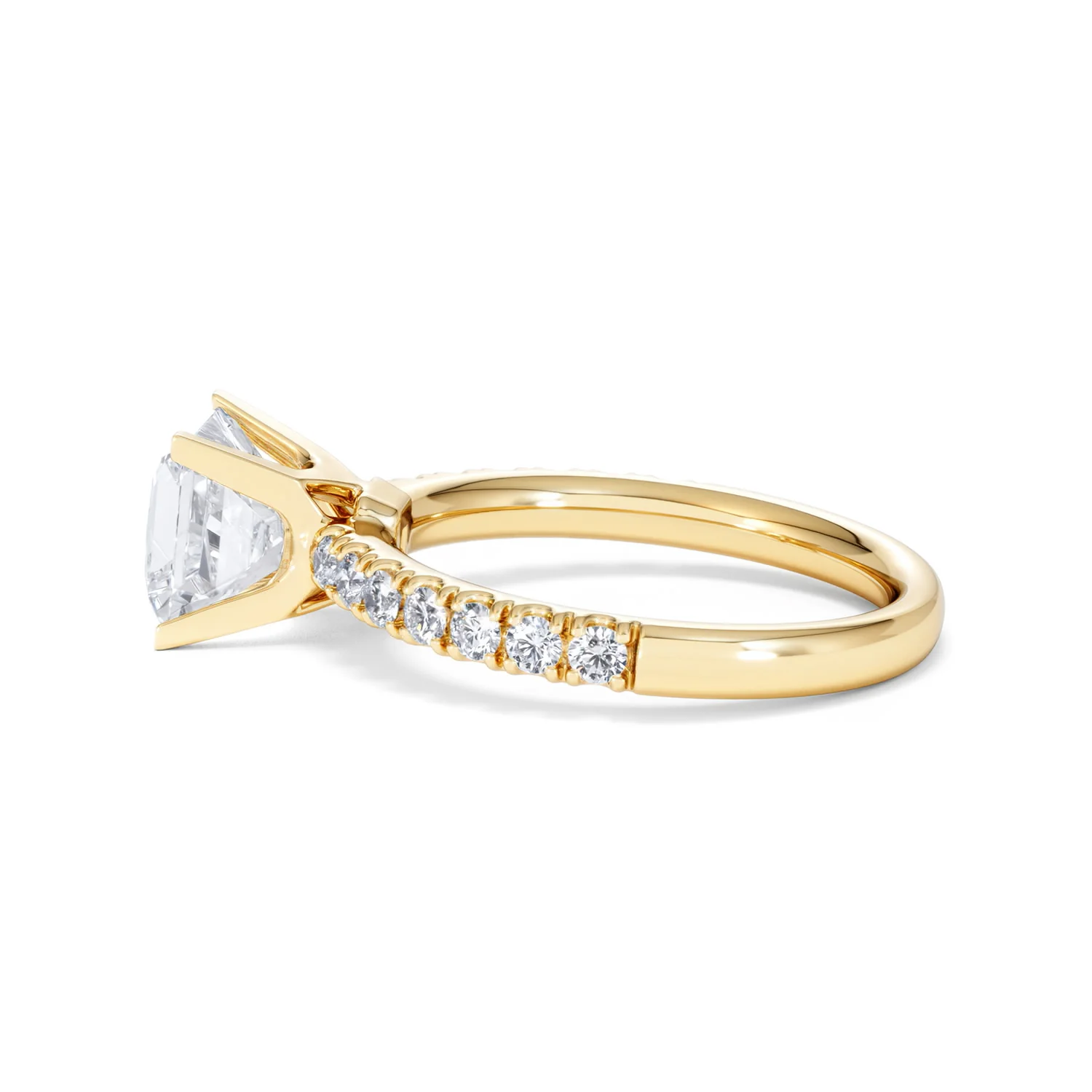 2.10ct Katerina Lab Princess Diamond Engagement Ring 18K Gold F/VS1 - Image 70