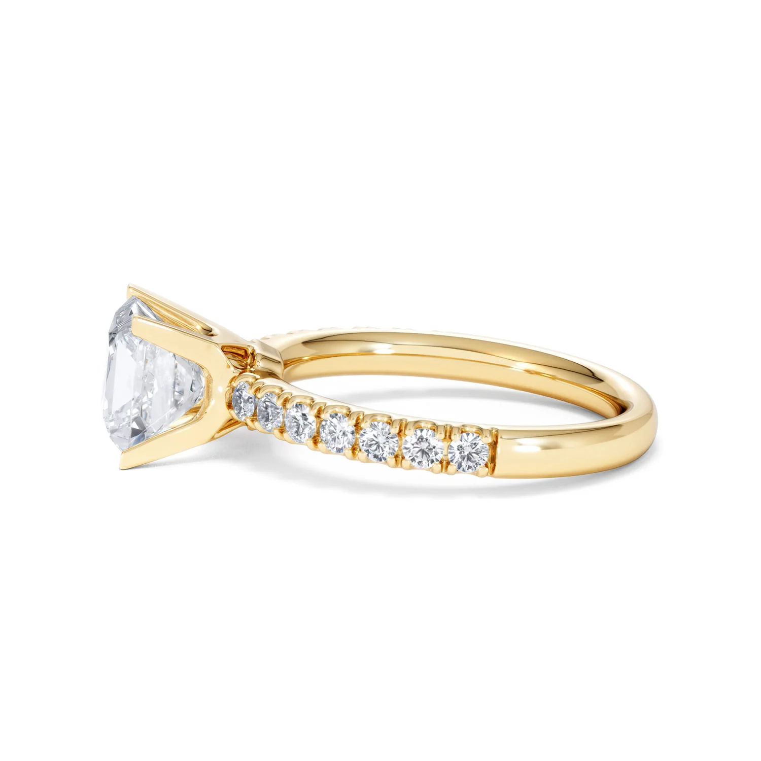 2.10ct Katerina Lab Princess Diamond Engagement Ring 18K Gold F/VS1 - Image 73