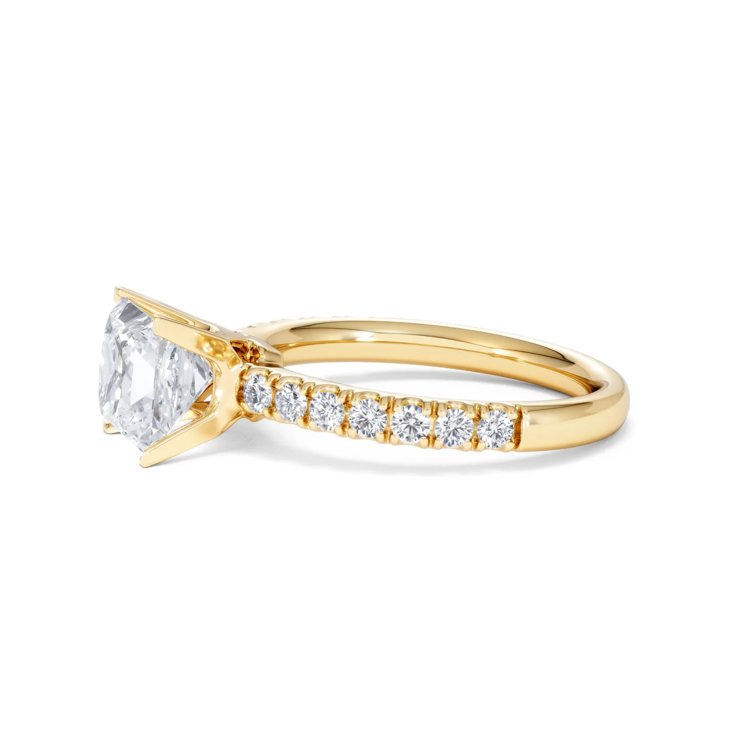 2.10ct Katerina Lab Princess Diamond Engagement Ring 18K Gold F/VS1 - Image 76