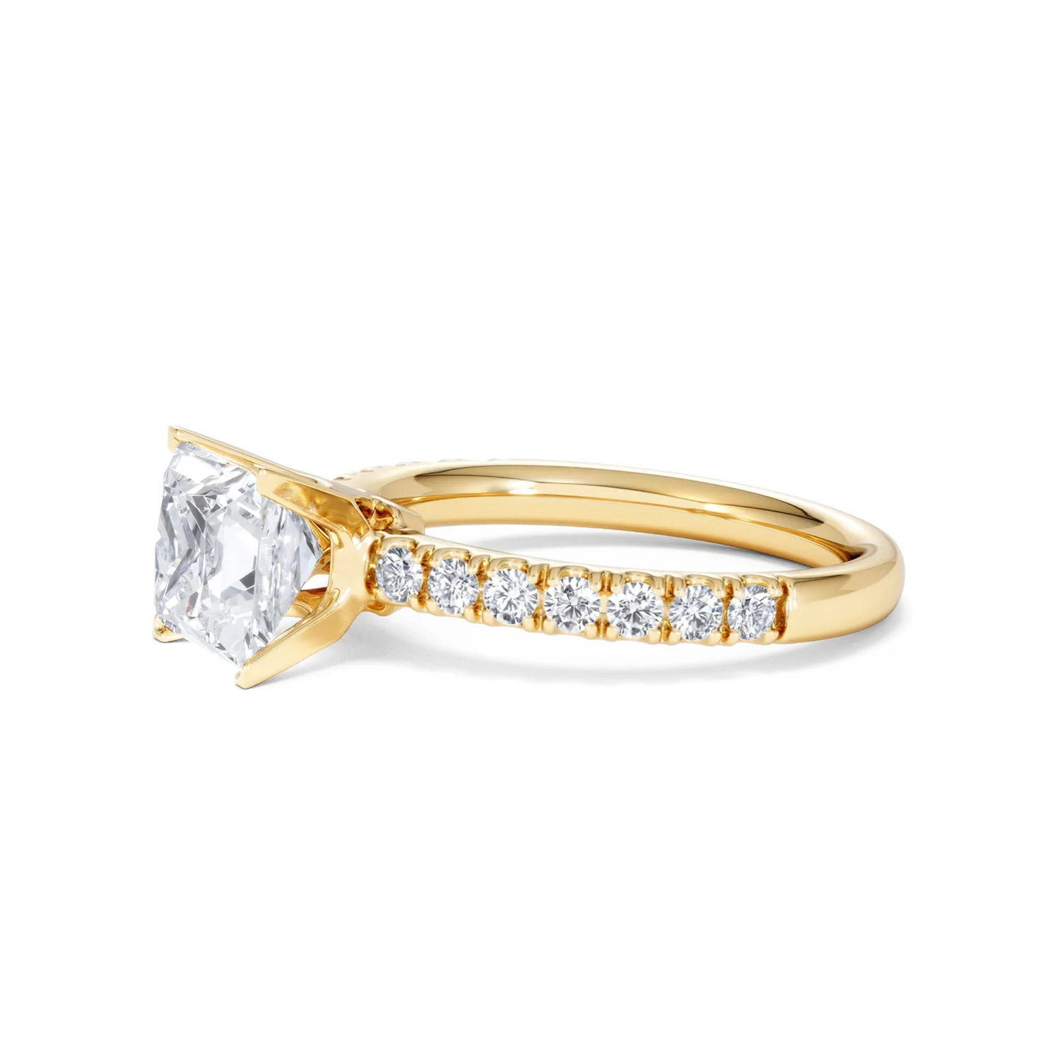 2.10ct Katerina Lab Princess Diamond Engagement Ring 18K Gold F/VS1 - Image 78