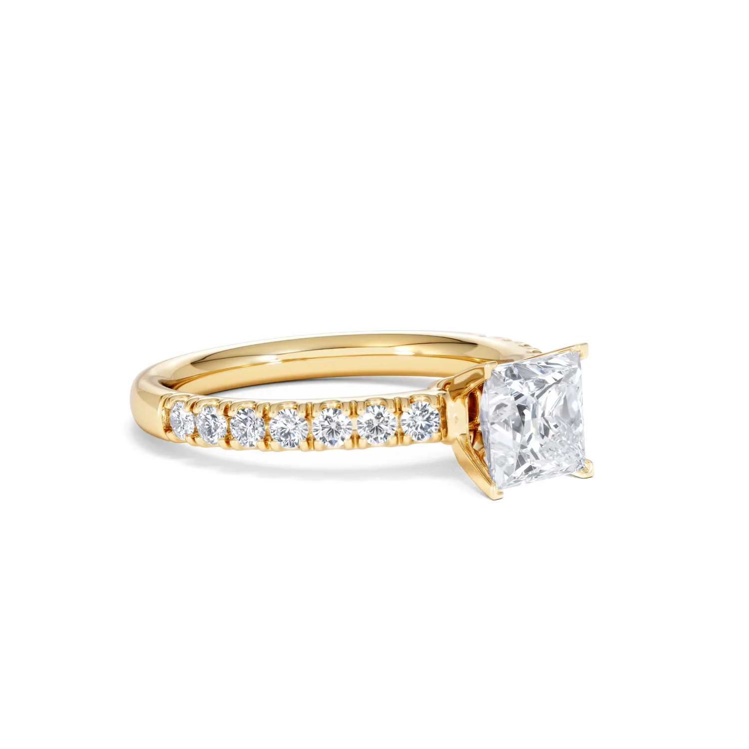 2.10ct Katerina Lab Princess Diamond Engagement Ring 18K Gold F/VS1 - Image 97