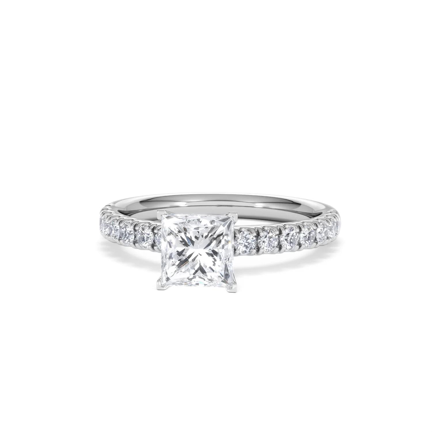 2.10ct Katerina Lab Princess Diamond Engagement Ring 18KW Gold F/VS1 - Image 166