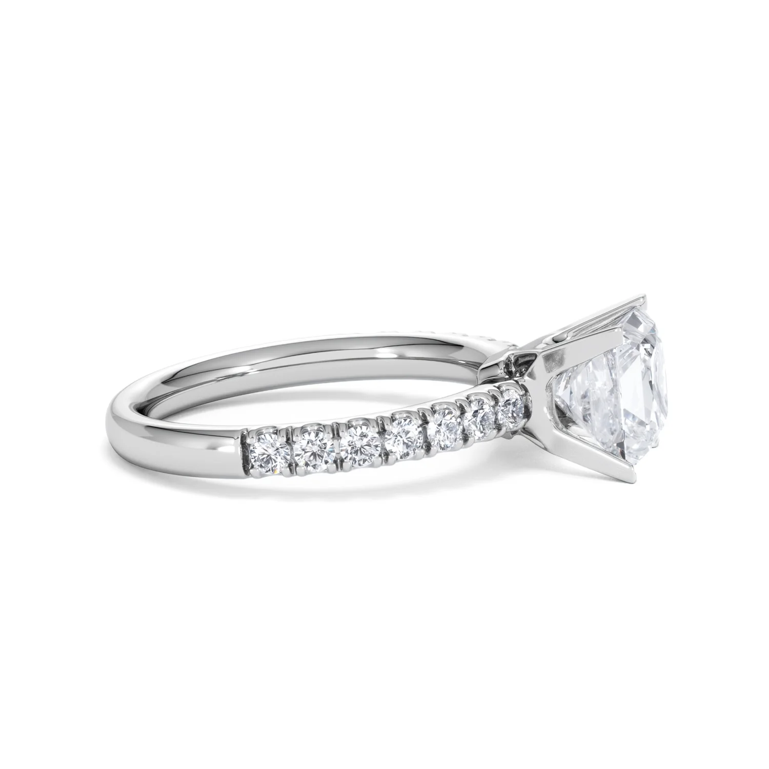 2.10ct Katerina Lab Princess Diamond Engagement Ring 18KW Gold F/VS1 - Image 29