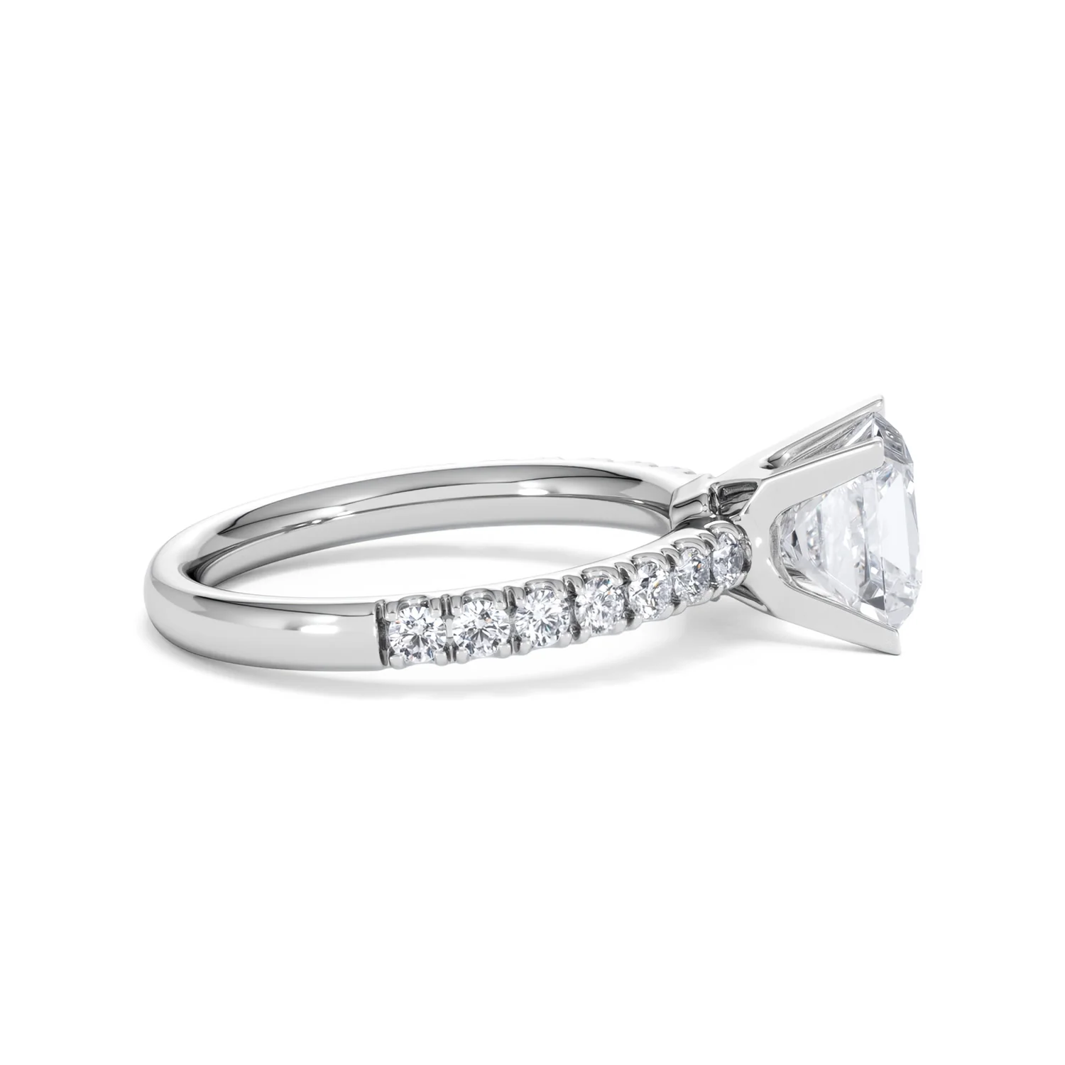 2.10ct Katerina Lab Princess Diamond Engagement Ring 18KW Gold F/VS1 - Image 31