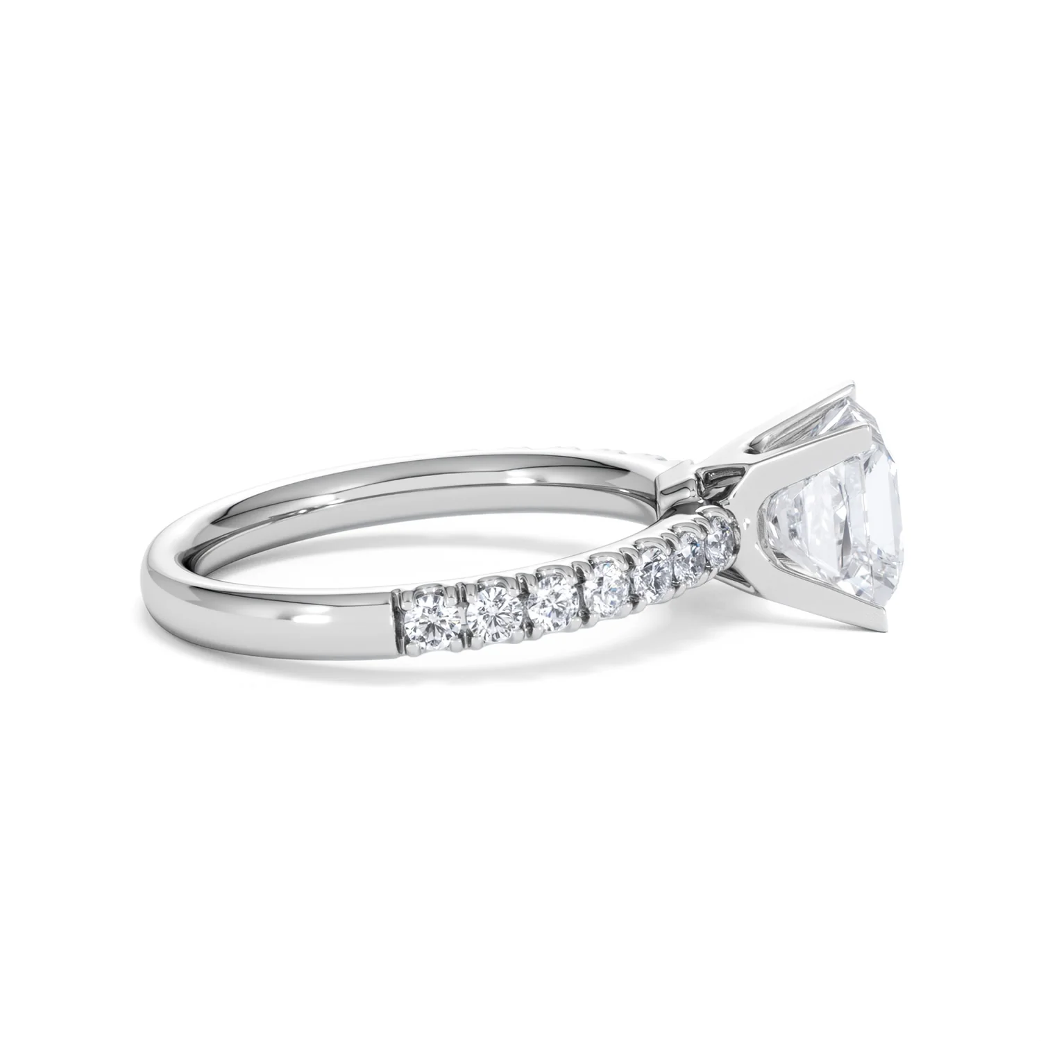 2.10ct Katerina Lab Princess Diamond Engagement Ring 18KW Gold F/VS1 - Image 32