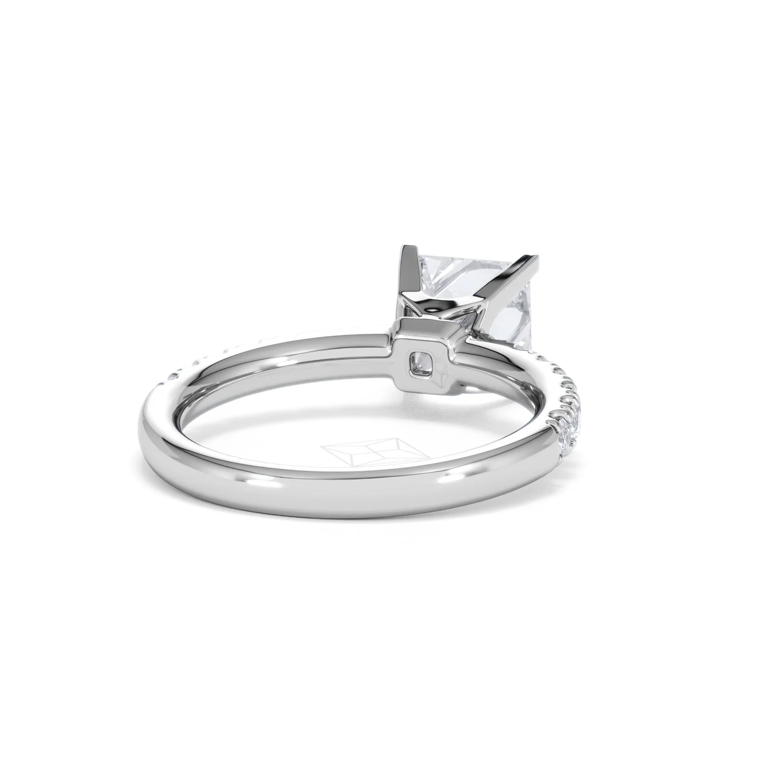 2.10ct Katerina Lab Princess Diamond Engagement Ring 18KW Gold F/VS1 - Image 47