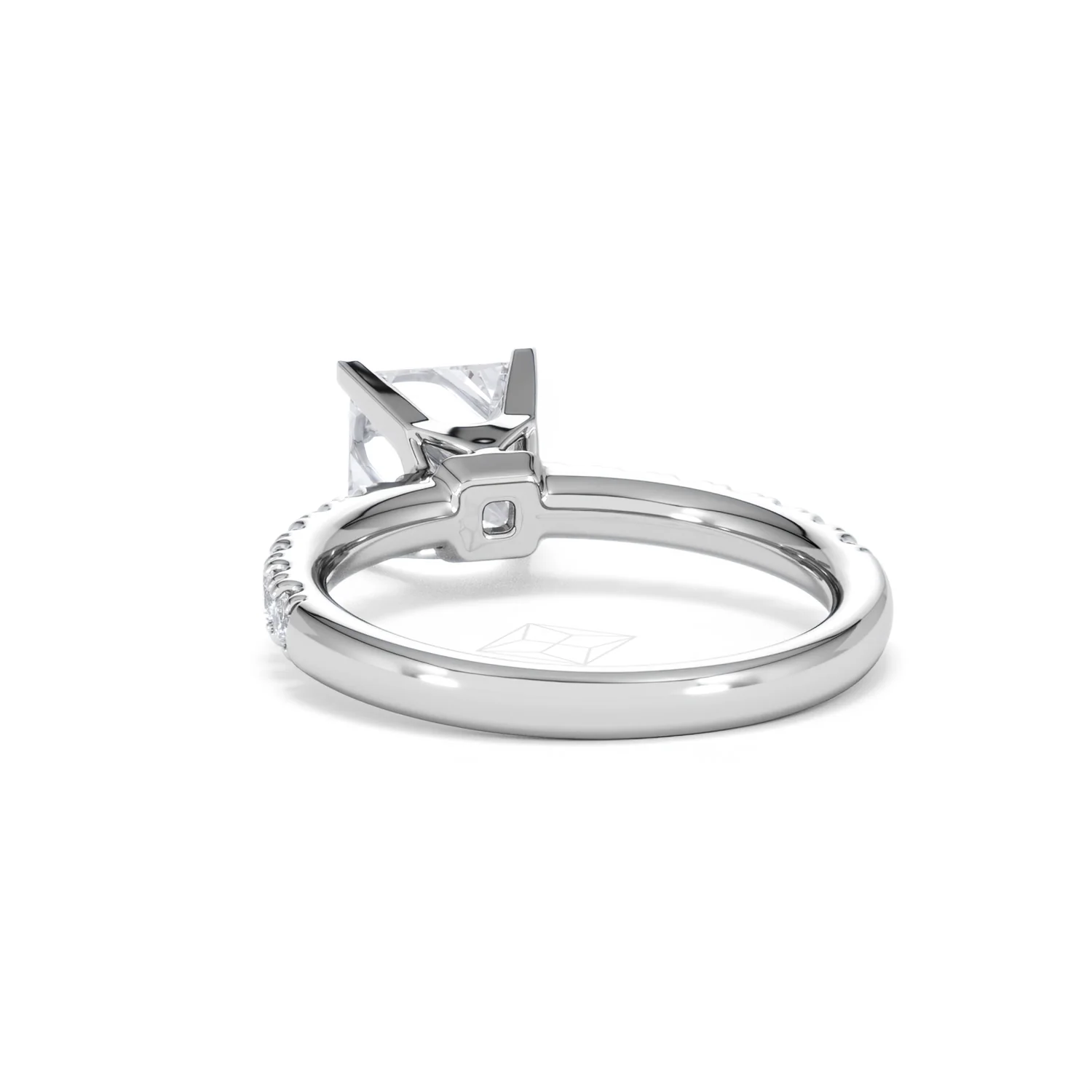 2.10ct Katerina Lab Princess Diamond Engagement Ring 18KW Gold F/VS1 - Image 56
