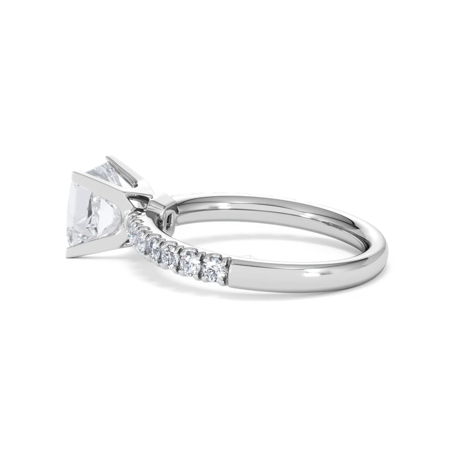 2.10ct Katerina Lab Princess Diamond Engagement Ring 18KW Gold F/VS1 - Image 67