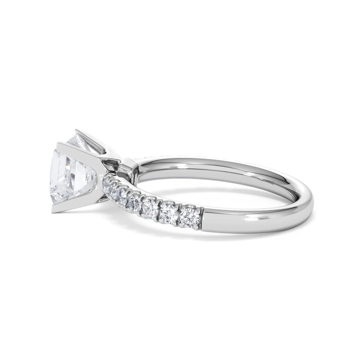 2.10ct Katerina Lab Princess Diamond Engagement Ring 18KW Gold F/VS1 - Image 69