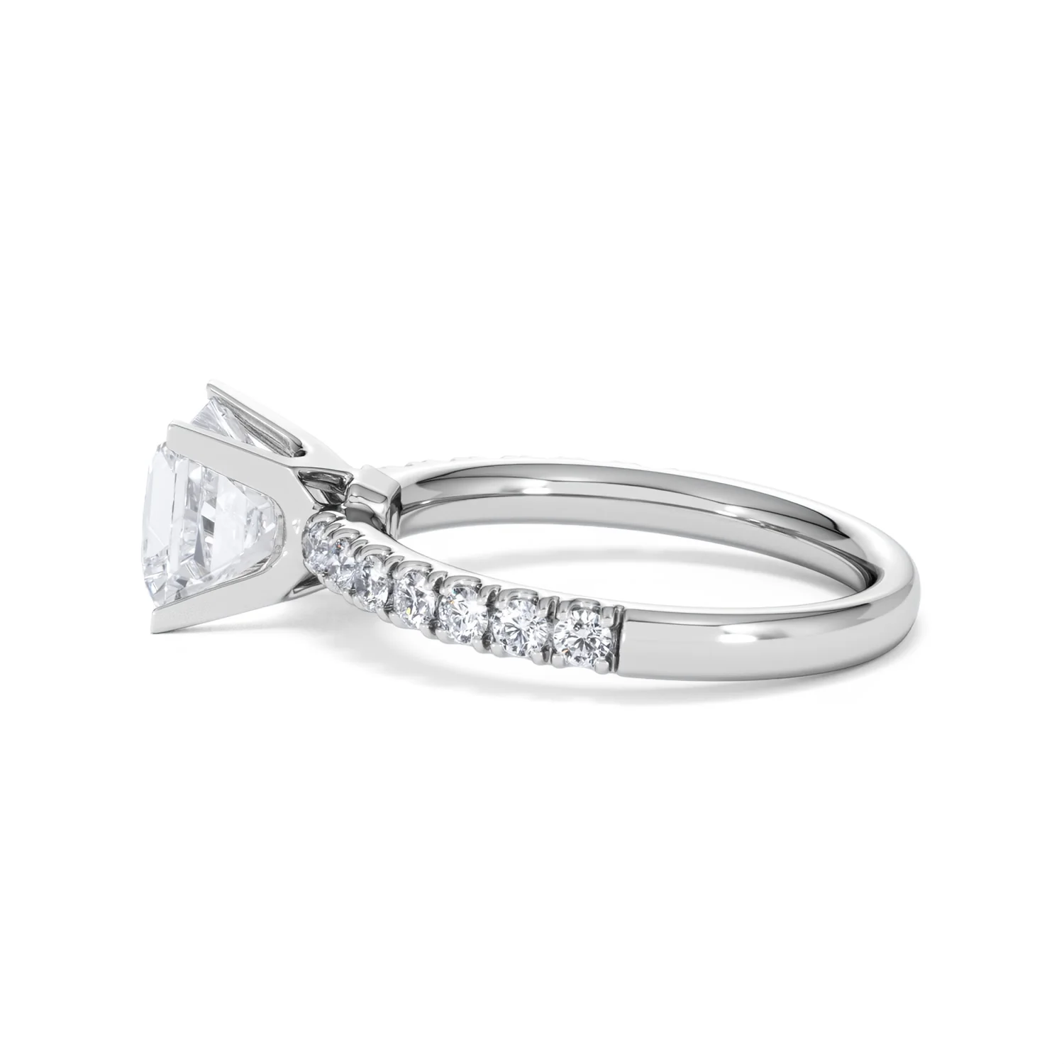2.10ct Katerina Lab Princess Diamond Engagement Ring 18KW Gold F/VS1 - Image 70