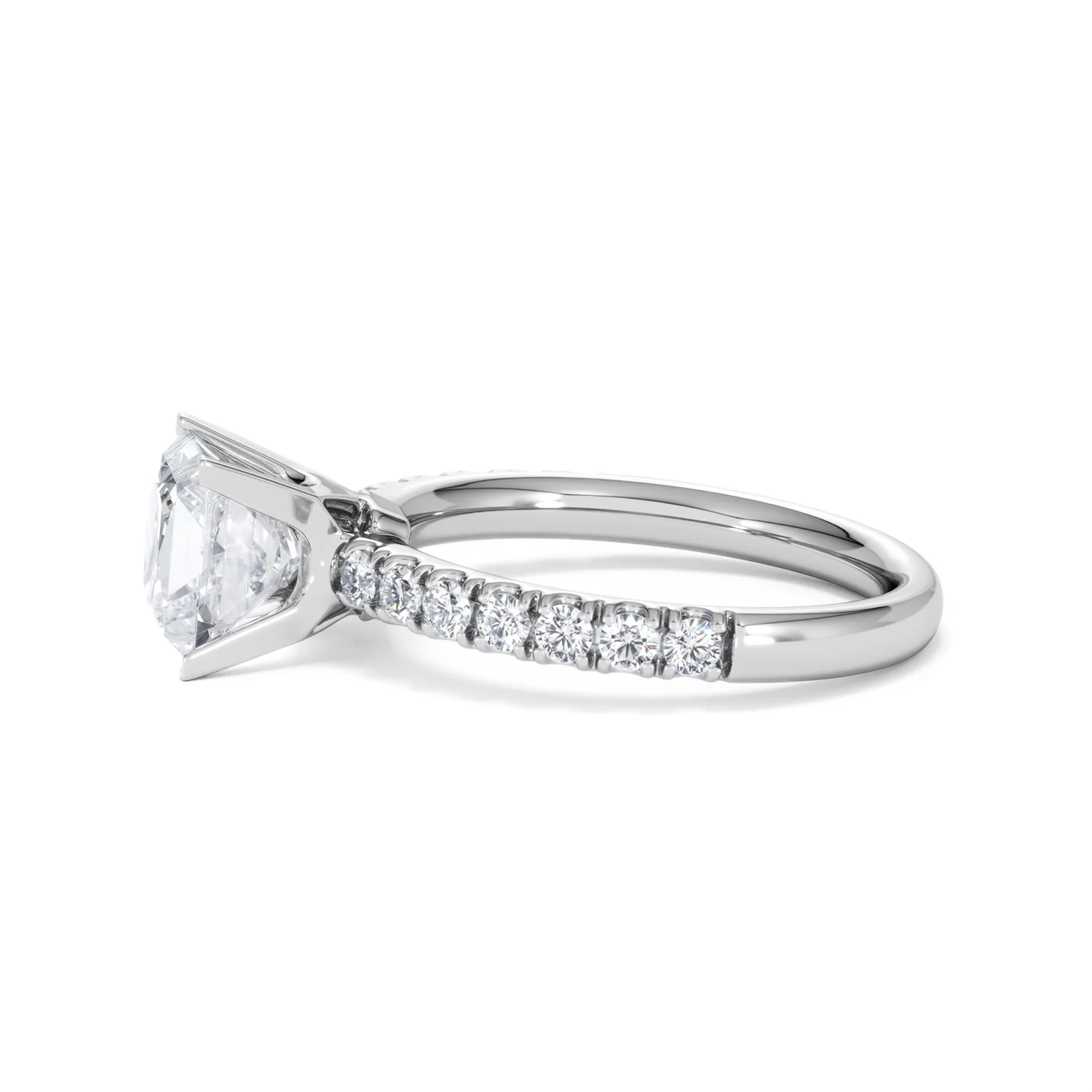 2.10ct Katerina Lab Princess Diamond Engagement Ring 18KW Gold F/VS1 - Image 74