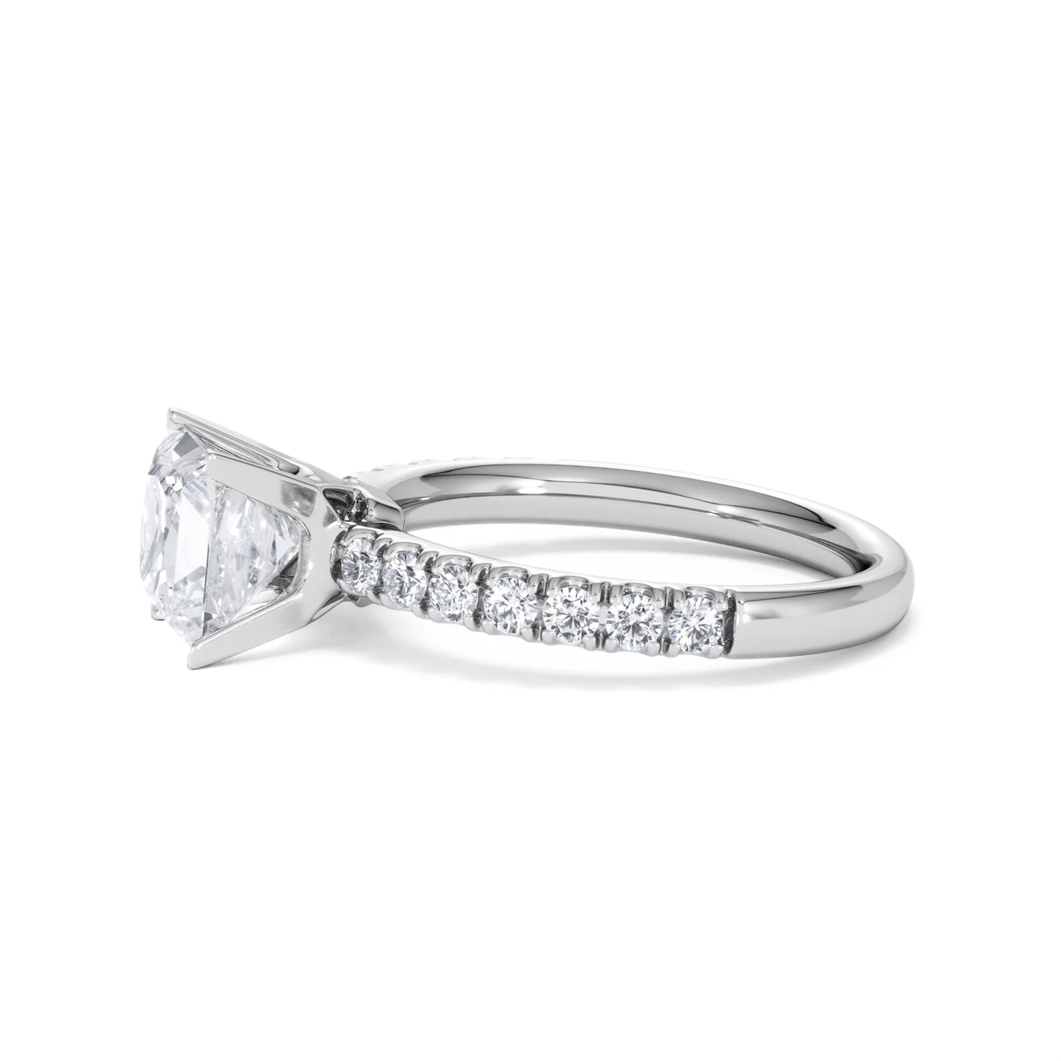 2.10ct Katerina Lab Princess Diamond Engagement Ring 18KW Gold F/VS1 - Image 75