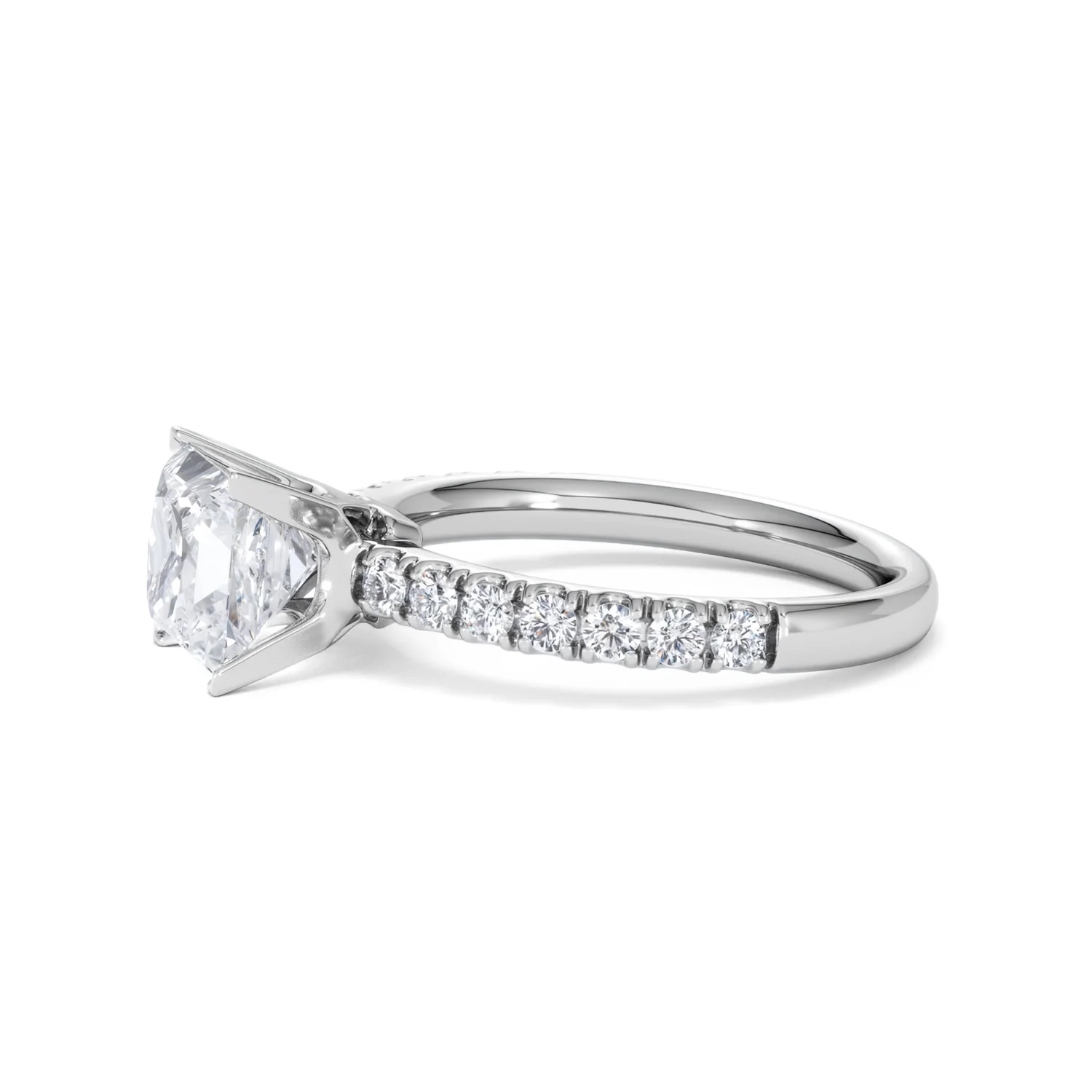 2.10ct Katerina Lab Princess Diamond Engagement Ring 18KW Gold F/VS1 - Image 76