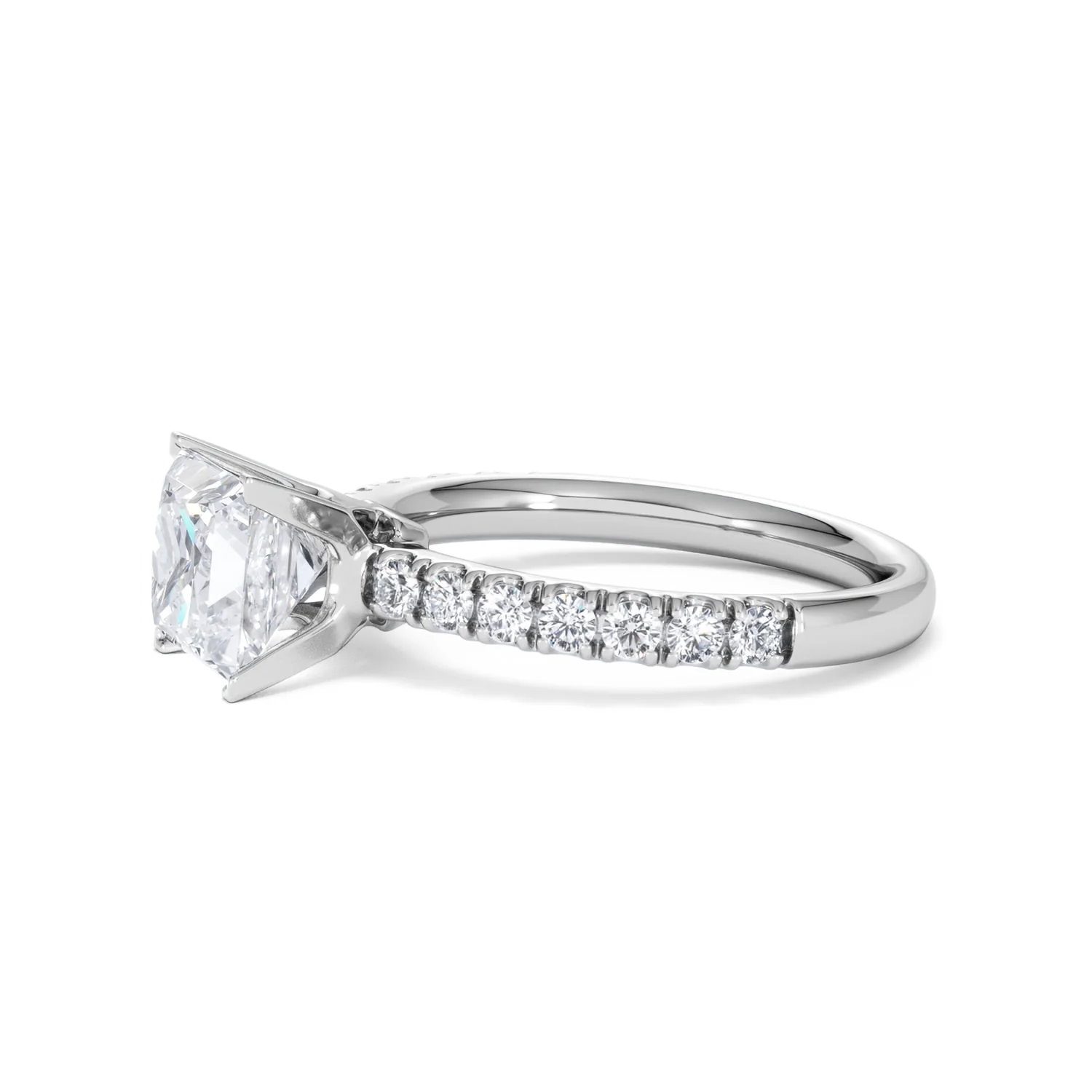 2.10ct Katerina Lab Princess Diamond Engagement Ring 18KW Gold F/VS1 - Image 77