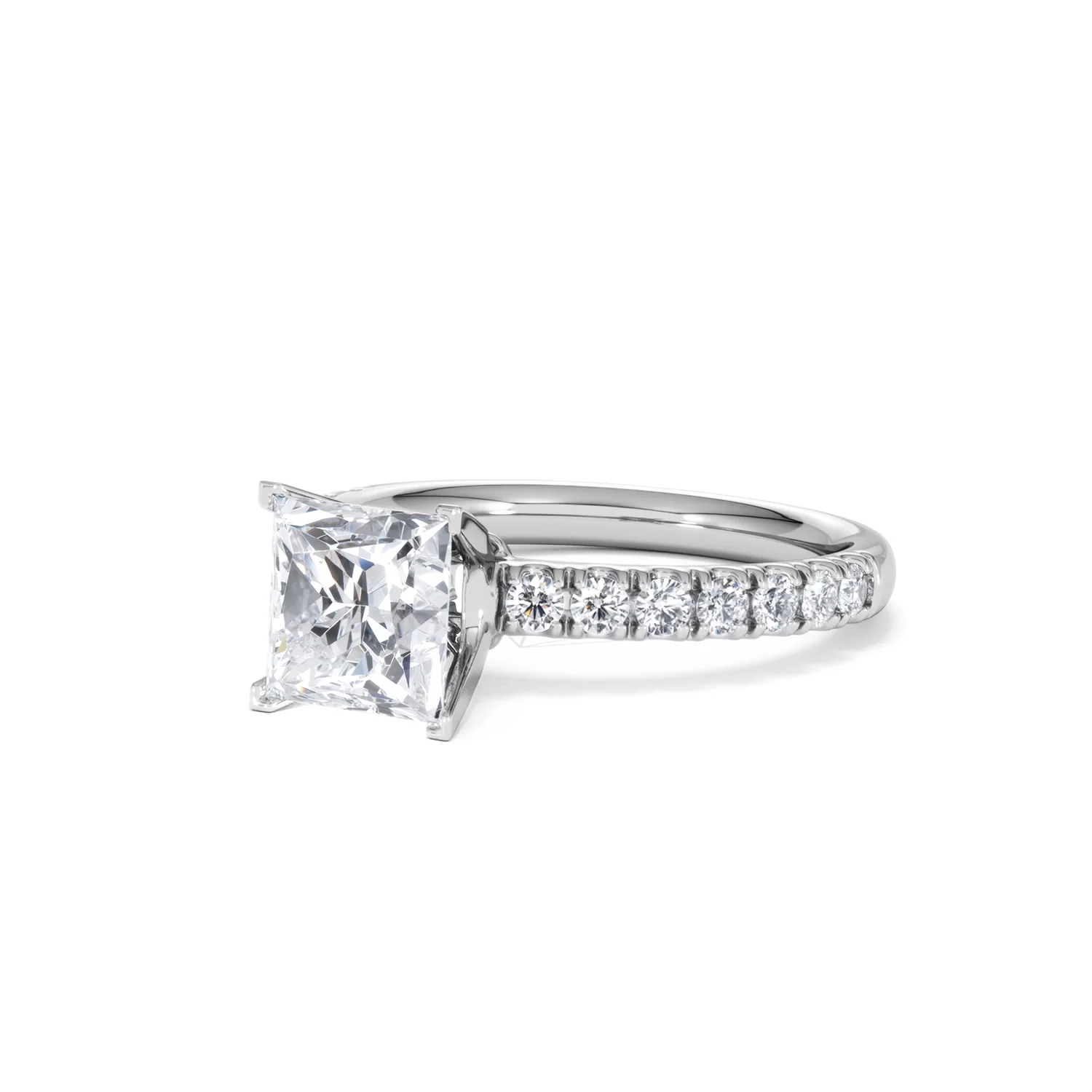 2.10ct Katerina Lab Princess Diamond Engagement Ring 18KW Gold F/VS1 - Image 85
