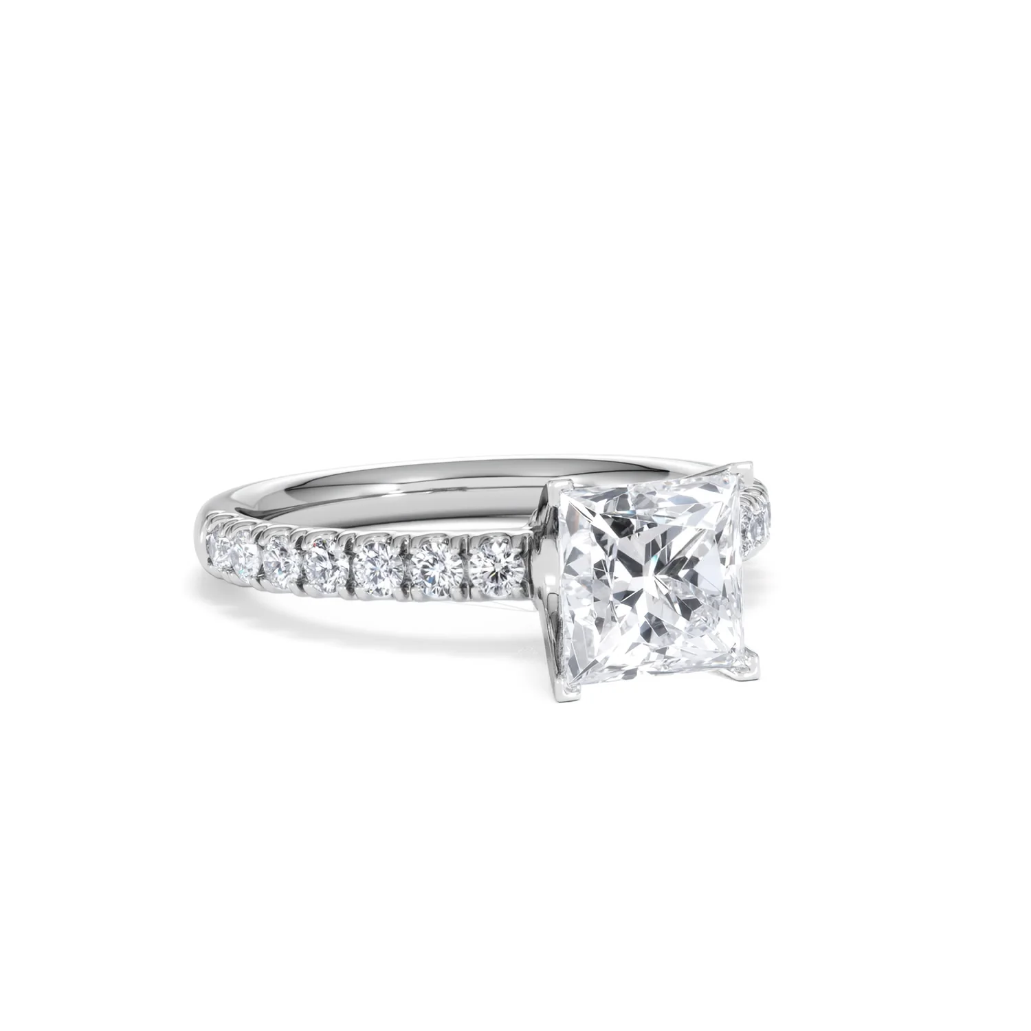 2.10ct Katerina Lab Princess Diamond Engagement Ring Platinum F/VS1 - Image 13