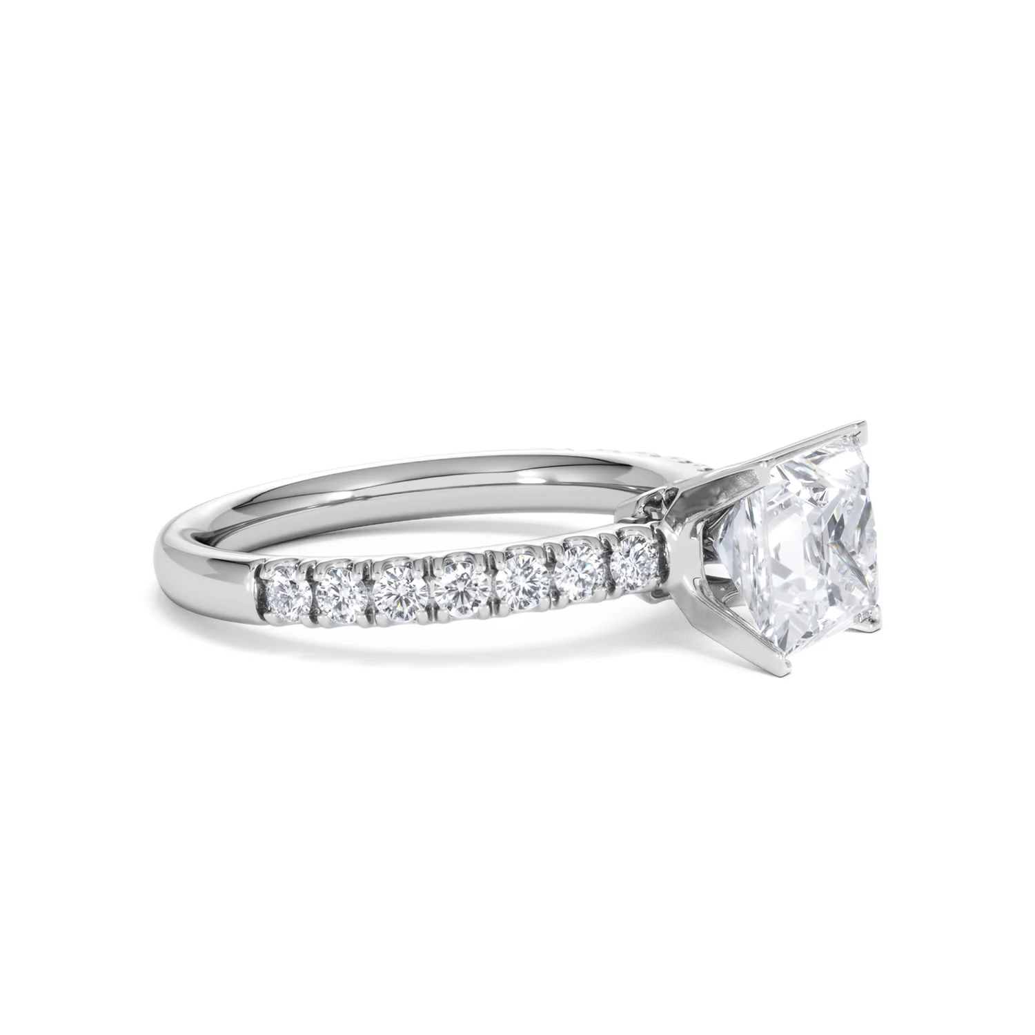 2.10ct Katerina Lab Princess Diamond Engagement Ring Platinum F/VS1 - Image 21