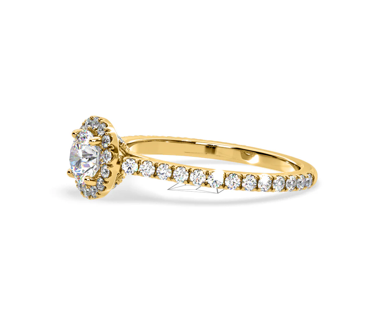 2.30ct Reina Lab Diamond Halo Engagement Ring in 18K Gold F/VS1 - Image 101