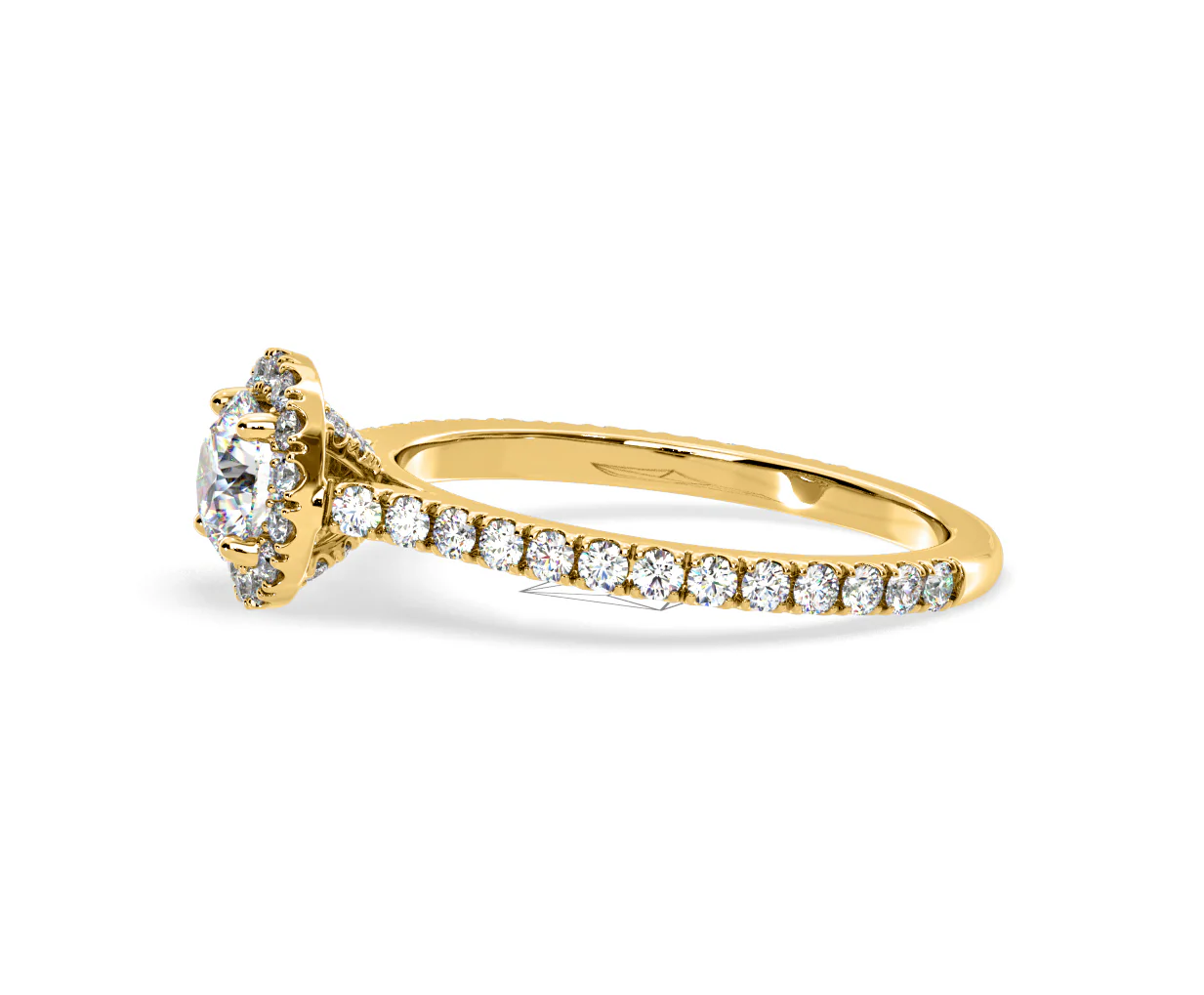 2.30ct Reina Lab Diamond Halo Engagement Ring in 18K Gold F/VS1 - Image 104