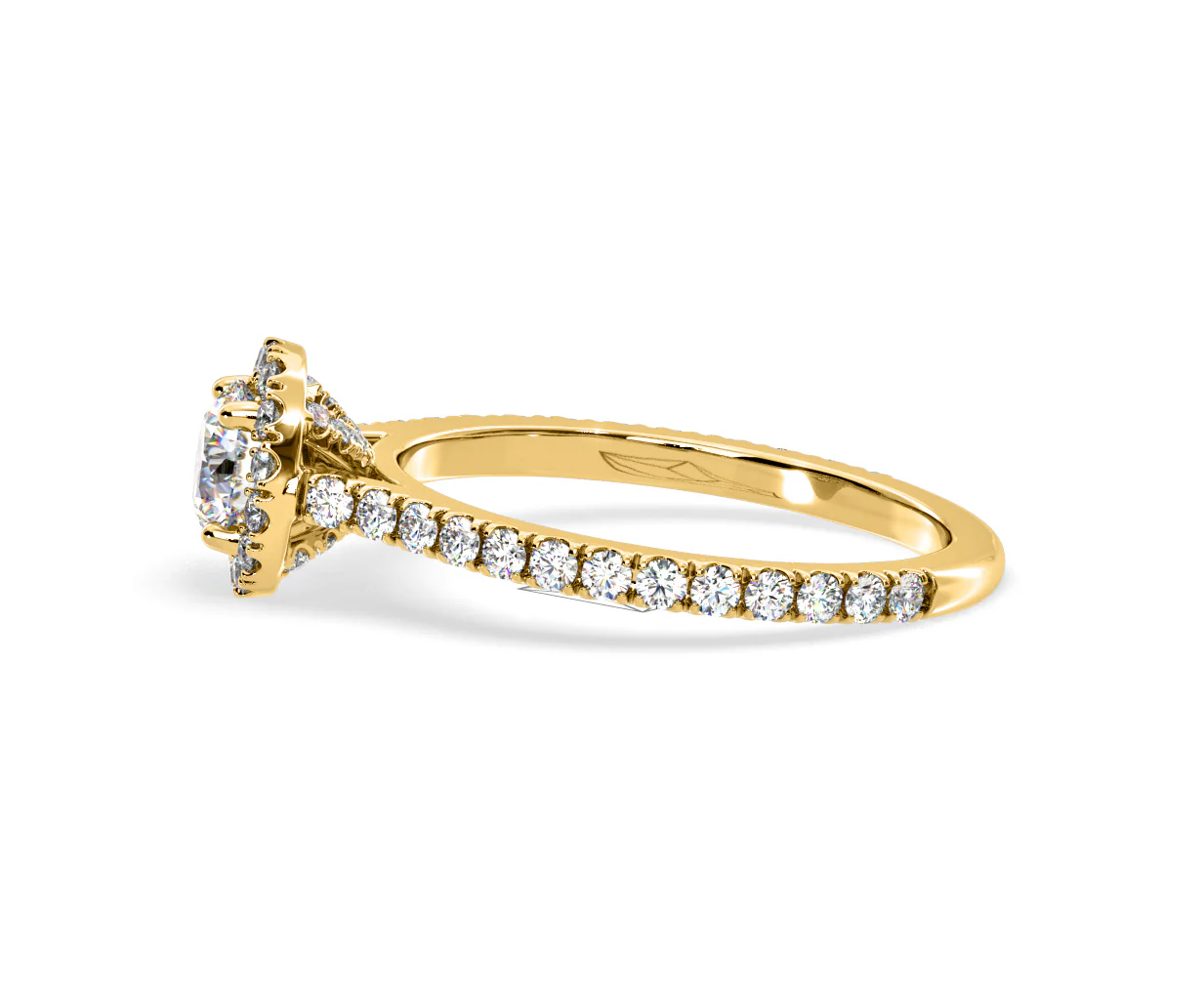 2.30ct Reina Lab Diamond Halo Engagement Ring in 18K Gold F/VS1 - Image 106