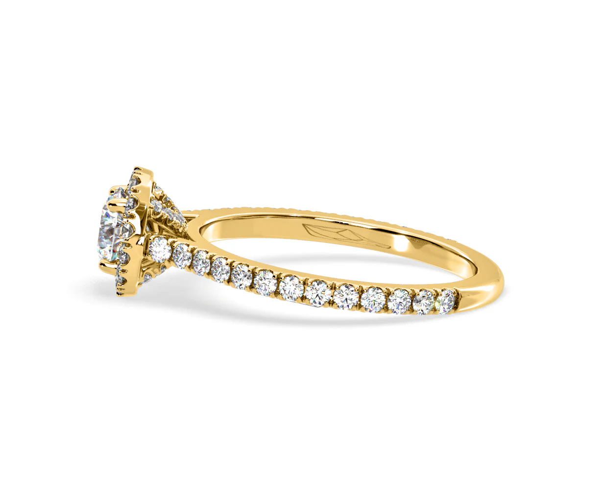 2.30ct Reina Lab Diamond Halo Engagement Ring in 18K Gold F/VS1 - Image 107