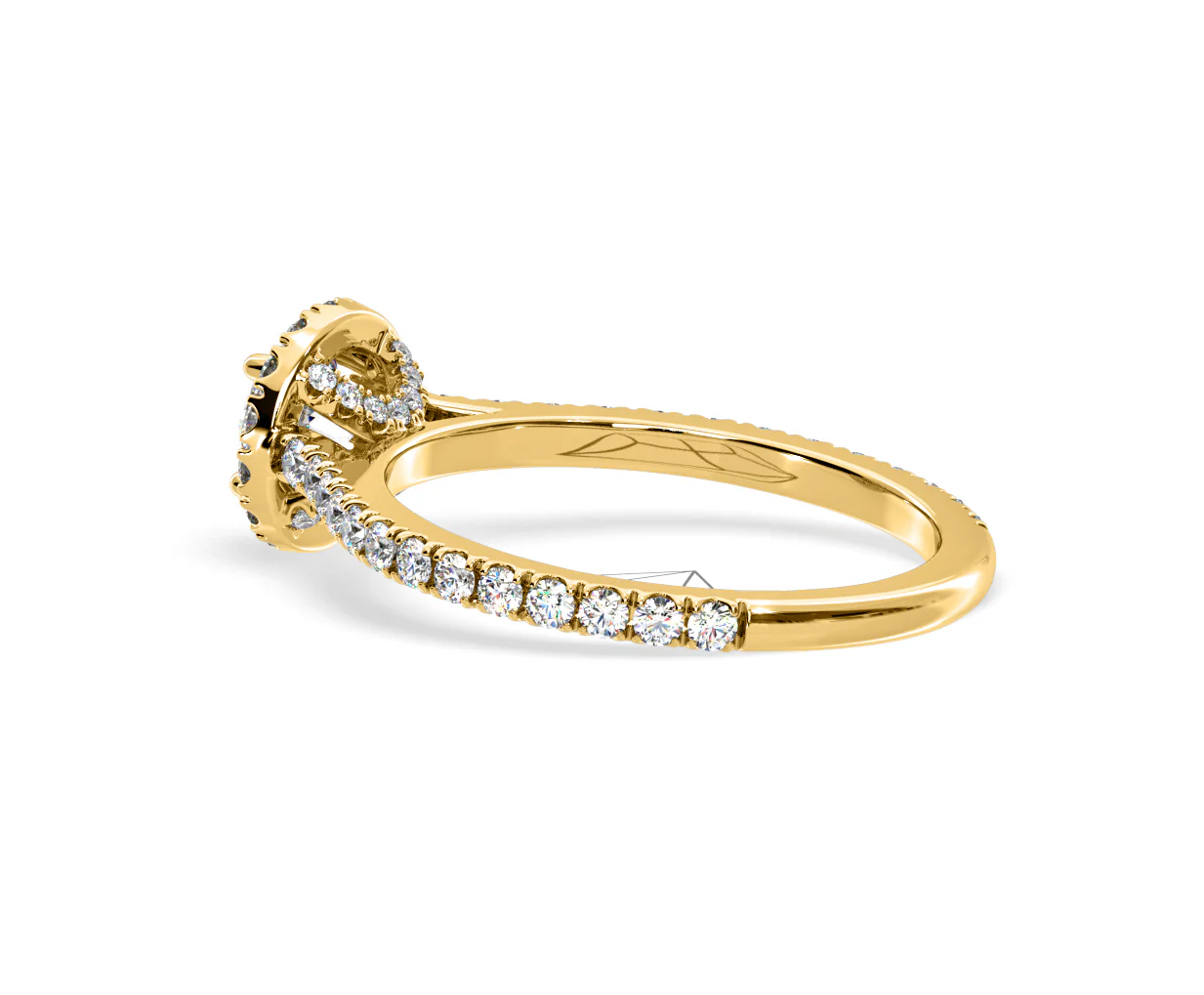 2.30ct Reina Lab Diamond Halo Engagement Ring in 18K Gold F/VS1 - Image 114
