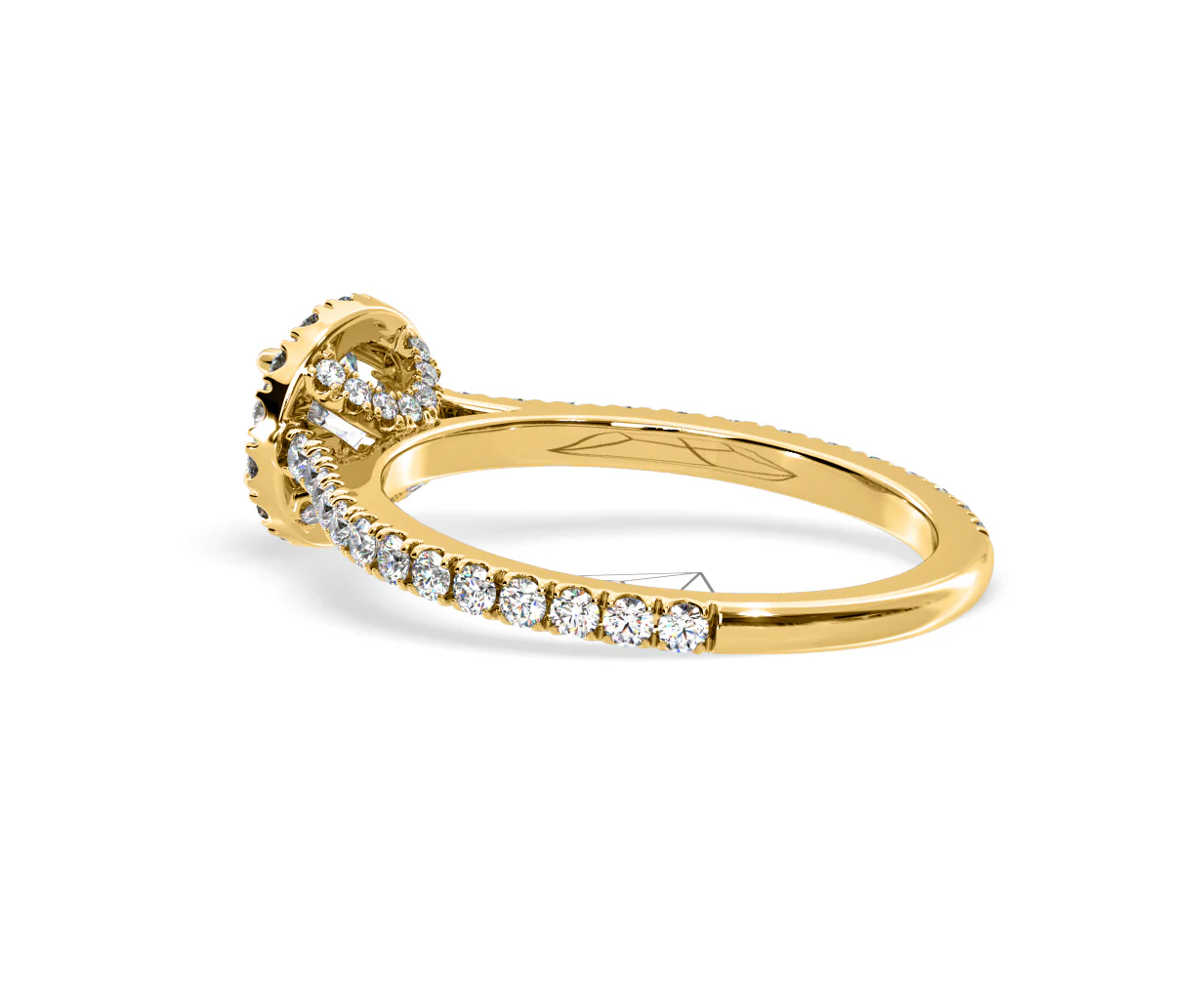 2.30ct Reina Lab Diamond Halo Engagement Ring in 18K Gold F/VS1 - Image 115