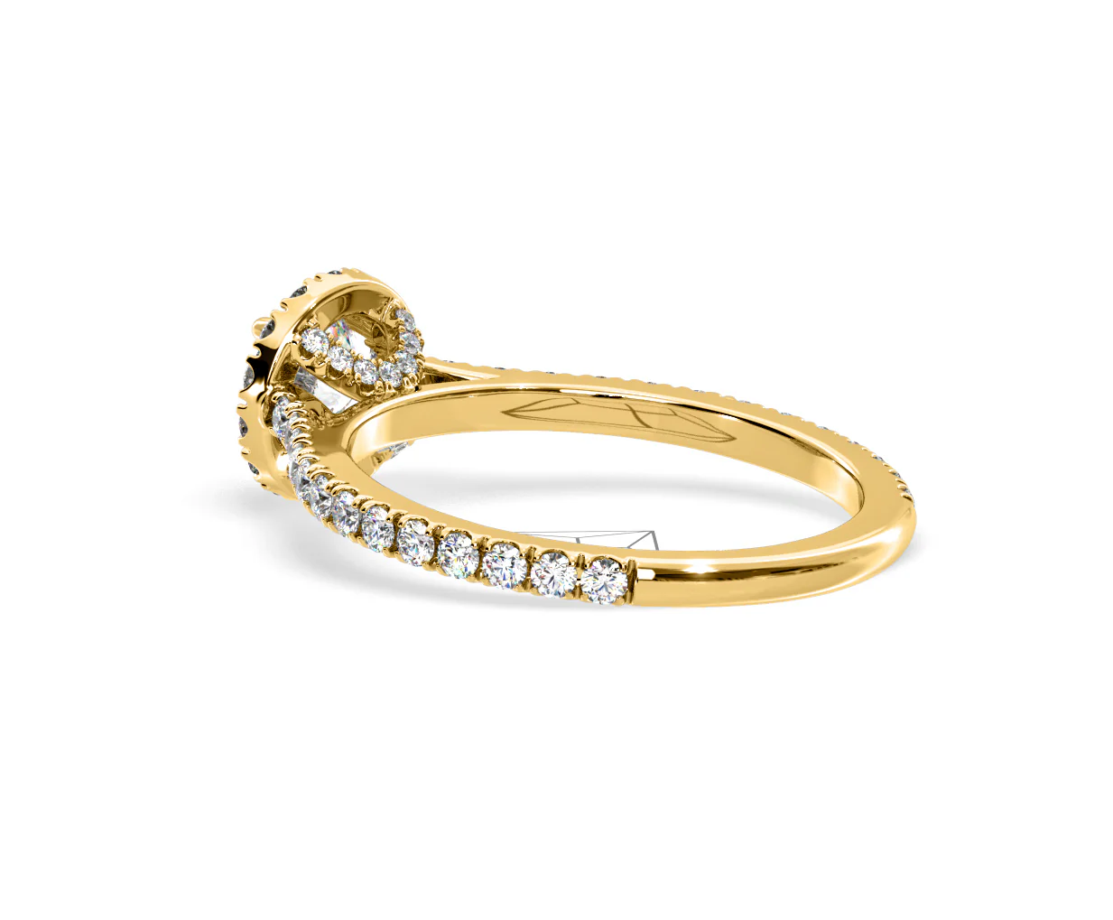 2.30ct Reina Lab Diamond Halo Engagement Ring in 18K Gold F/VS1 - Image 116