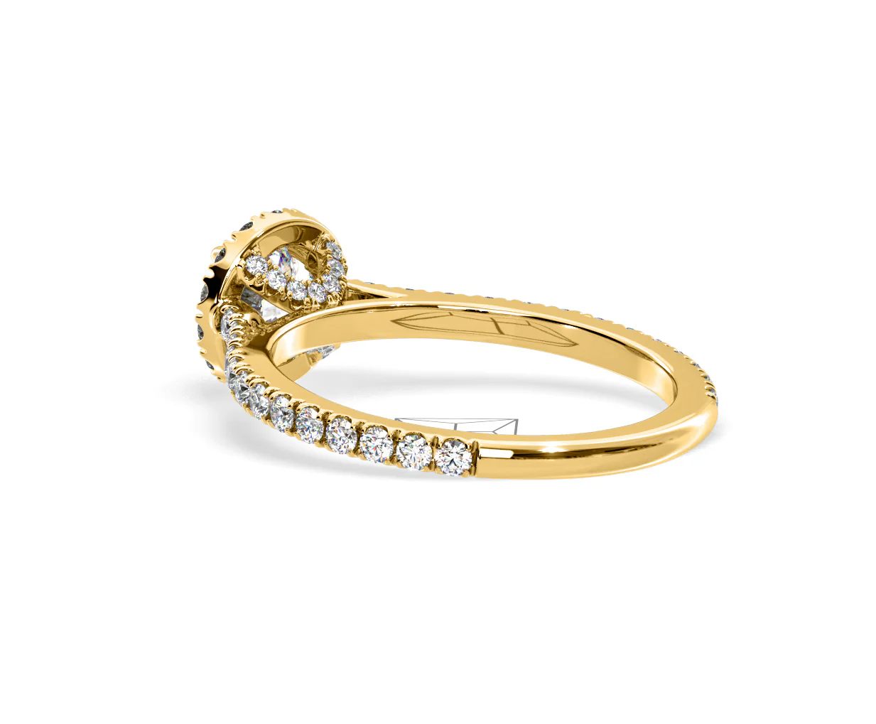 2.30ct Reina Lab Diamond Halo Engagement Ring in 18K Gold F/VS1 - Image 117