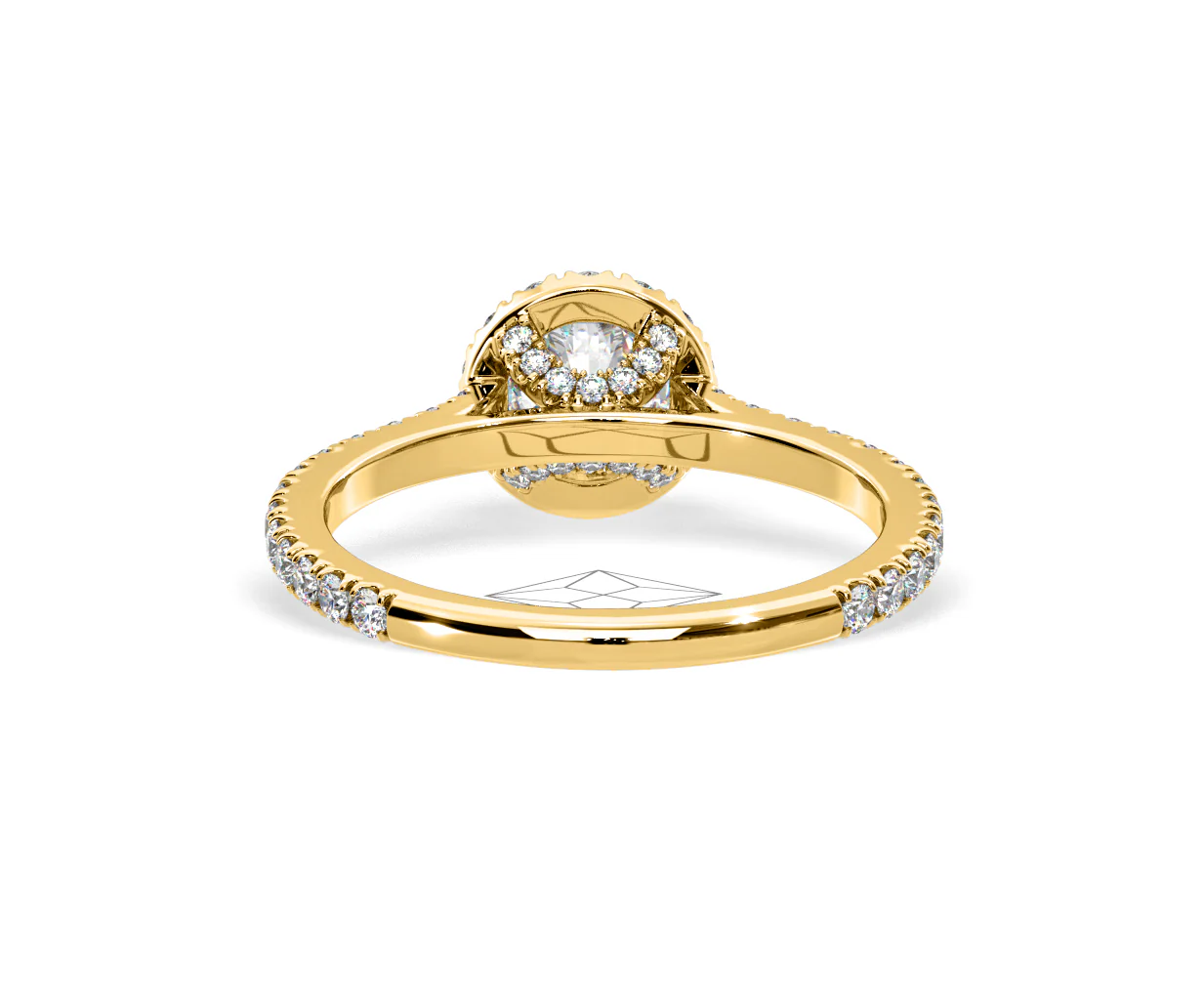 2.30ct Reina Lab Diamond Halo Engagement Ring in 18K Gold F/VS1 - Image 126