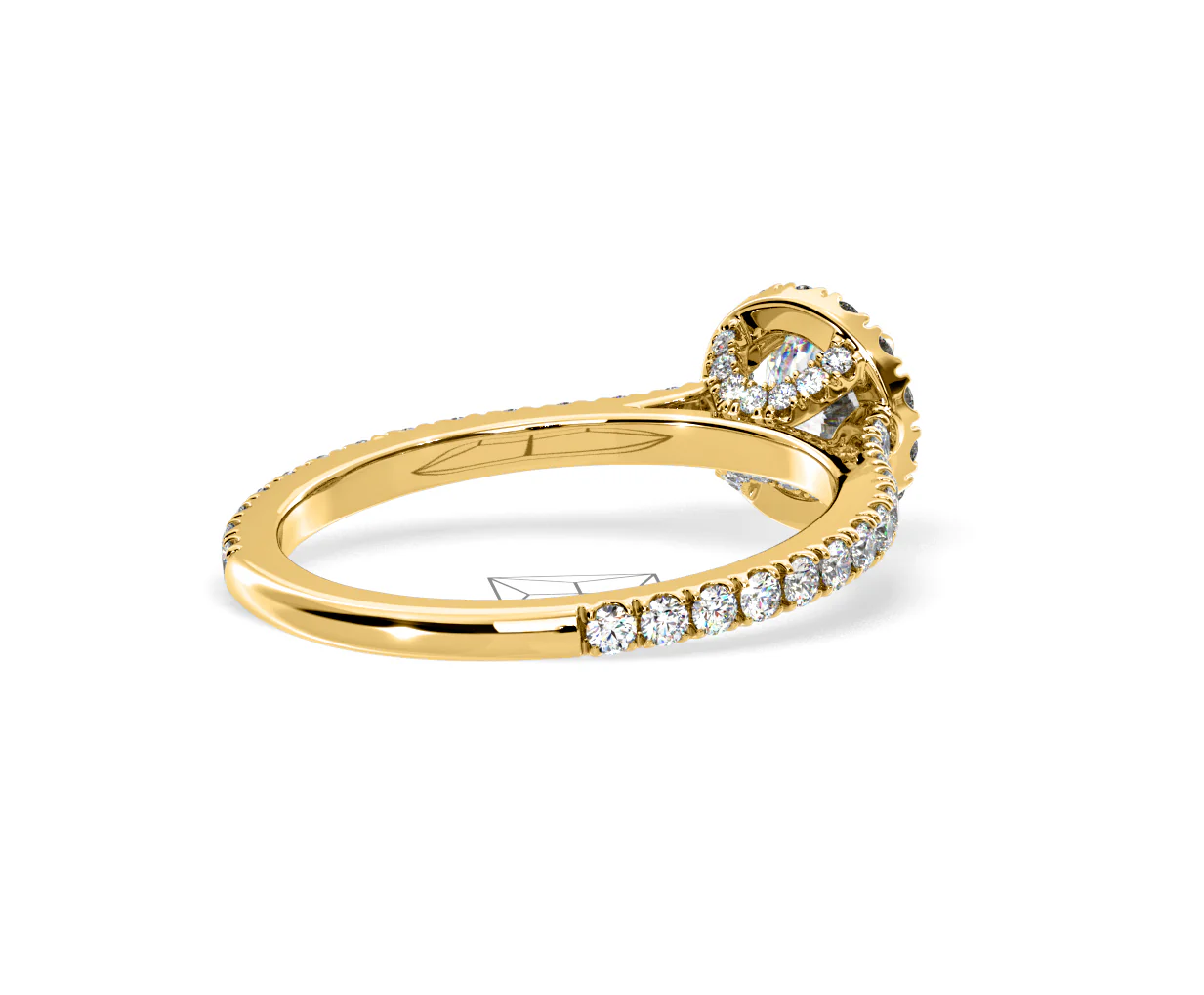 2.30ct Reina Lab Diamond Halo Engagement Ring in 18K Gold F/VS1 - Image 135