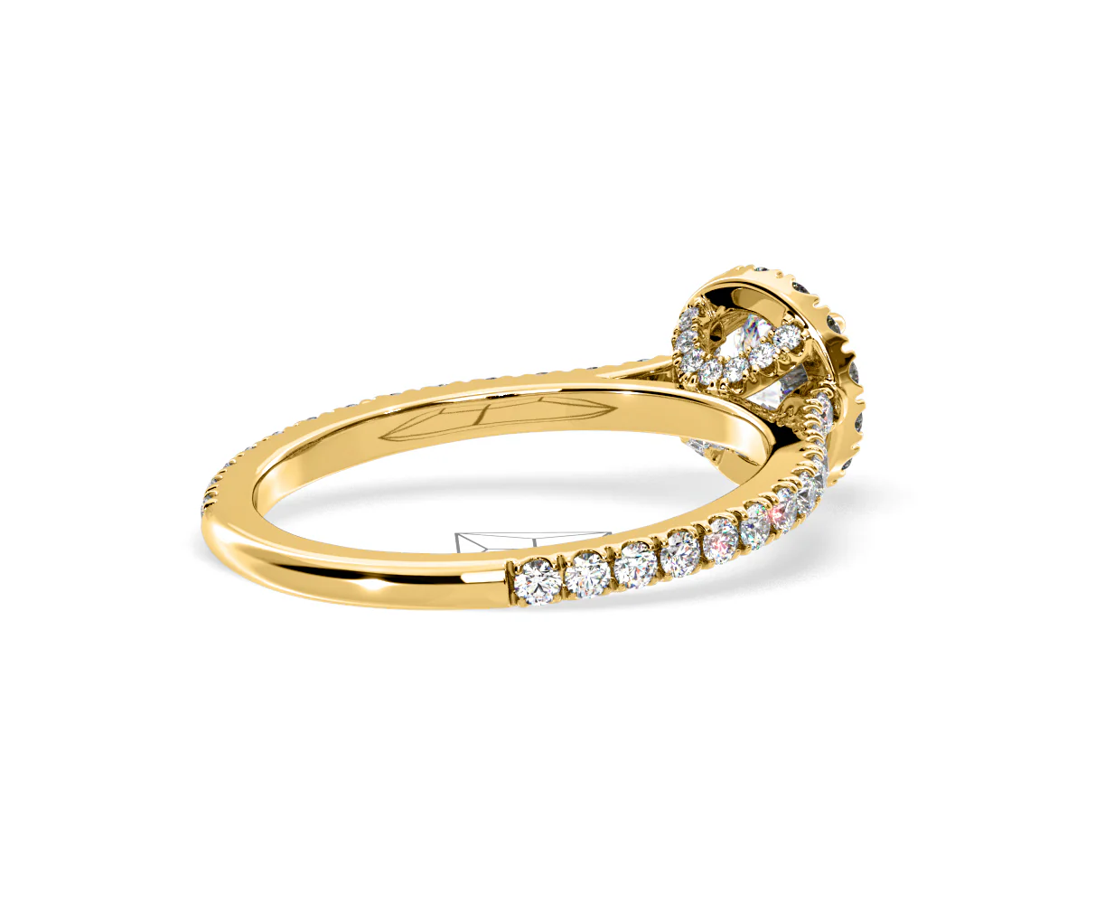 2.30ct Reina Lab Diamond Halo Engagement Ring in 18K Gold F/VS1 - Image 136