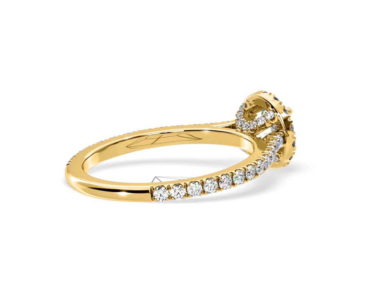 2.30ct Reina Lab Diamond Halo Engagement Ring in 18K Gold F/VS1 - Image 138