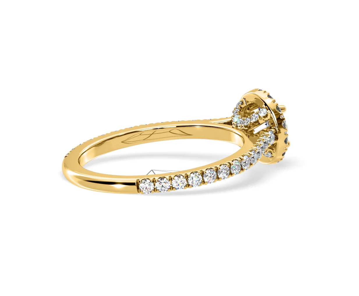 2.30ct Reina Lab Diamond Halo Engagement Ring in 18K Gold F/VS1 - Image 139