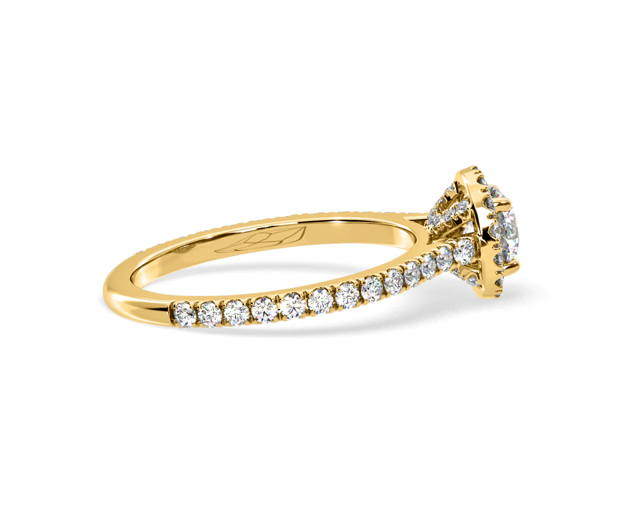 2.30ct Reina Lab Diamond Halo Engagement Ring in 18K Gold F/VS1 - Image 144