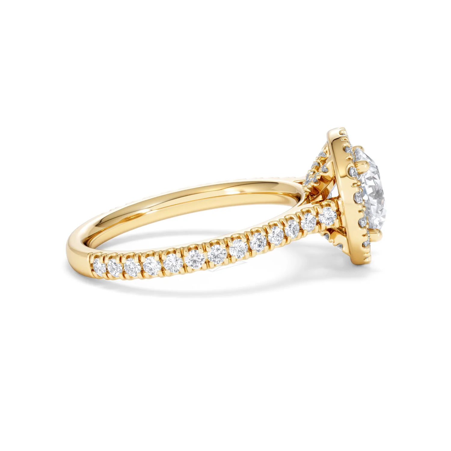 2.30ct Reina Lab Diamond Halo Engagement Ring in 18K Gold F/VS1 - Image 31