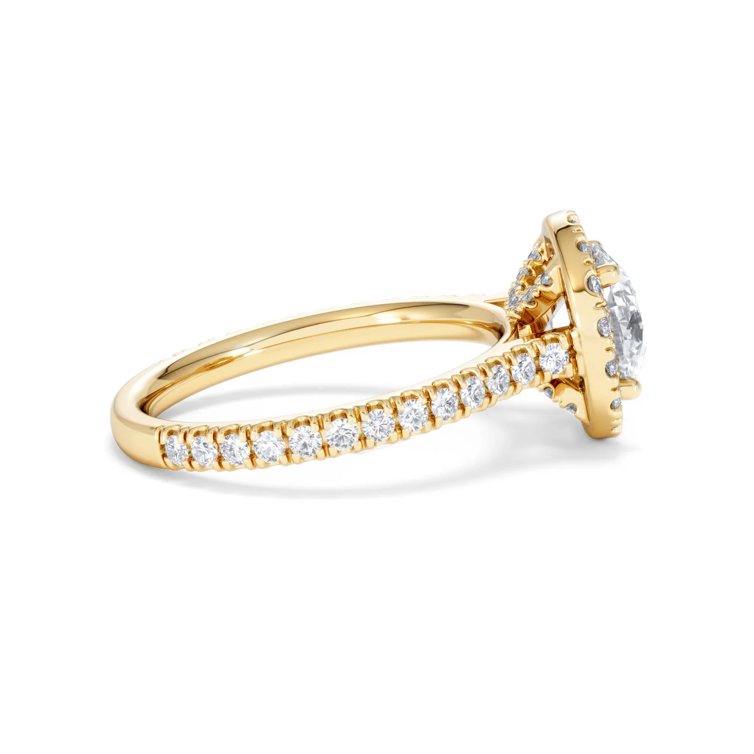 2.30ct Reina Lab Diamond Halo Engagement Ring in 18K Gold F/VS1 - Image 32