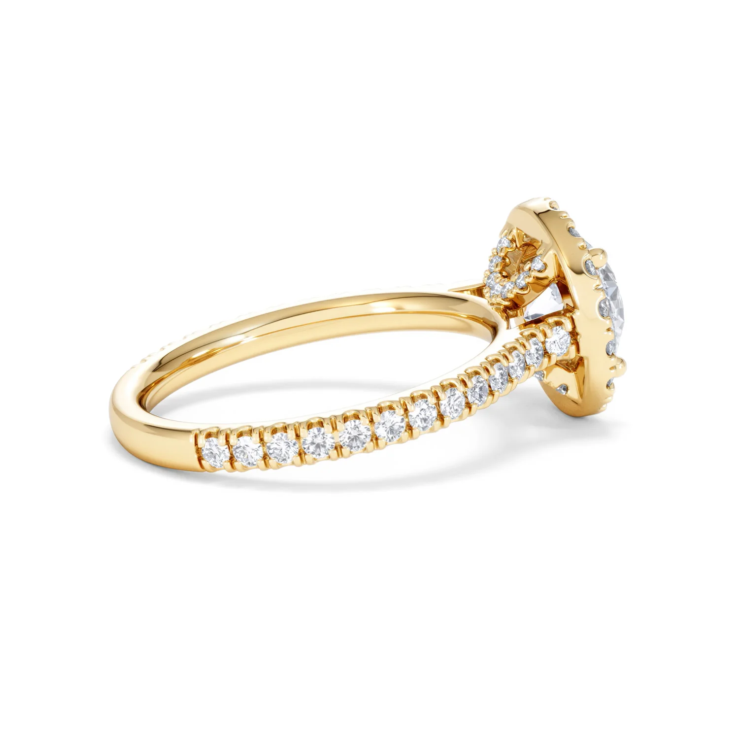 2.30ct Reina Lab Diamond Halo Engagement Ring in 18K Gold F/VS1 - Image 35