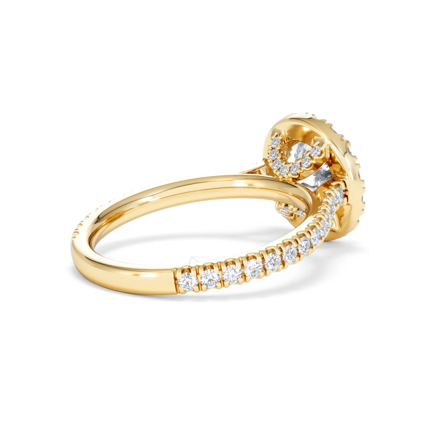 2.30ct Reina Lab Diamond Halo Engagement Ring in 18K Gold F/VS1 - Image 40