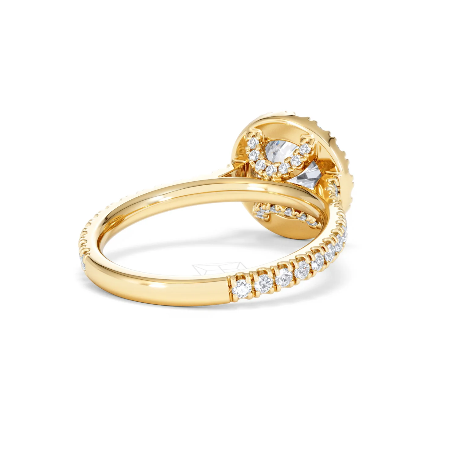 2.30ct Reina Lab Diamond Halo Engagement Ring in 18K Gold F/VS1 - Image 44