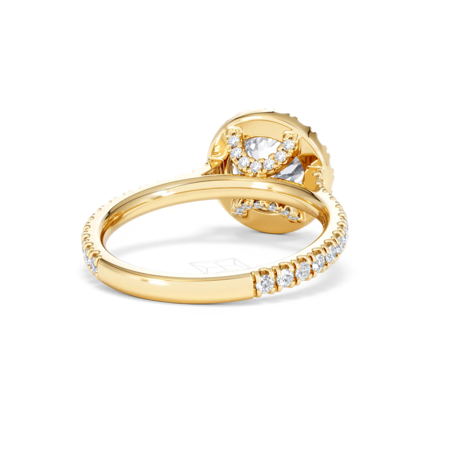 2.30ct Reina Lab Diamond Halo Engagement Ring in 18K Gold F/VS1 - Image 46