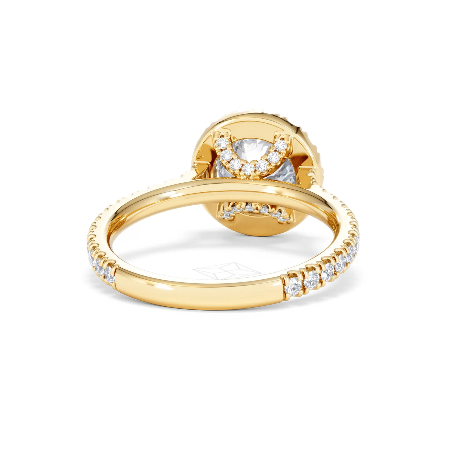 2.30ct Reina Lab Diamond Halo Engagement Ring in 18K Gold F/VS1 - Image 48