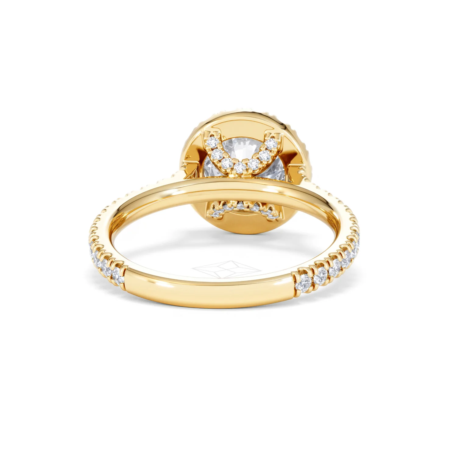2.30ct Reina Lab Diamond Halo Engagement Ring in 18K Gold F/VS1 - Image 49