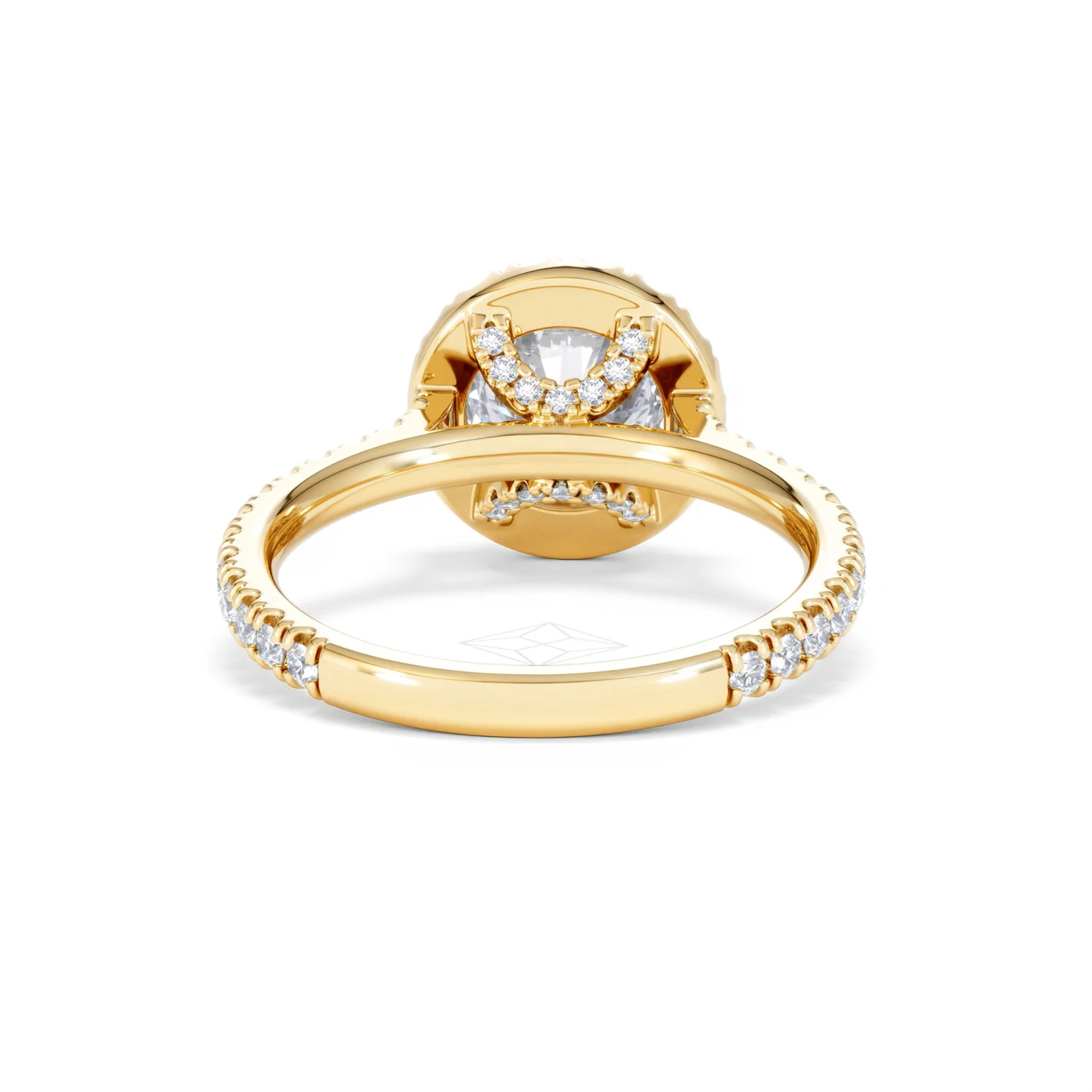 2.30ct Reina Lab Diamond Halo Engagement Ring in 18K Gold F/VS1 - Image 50
