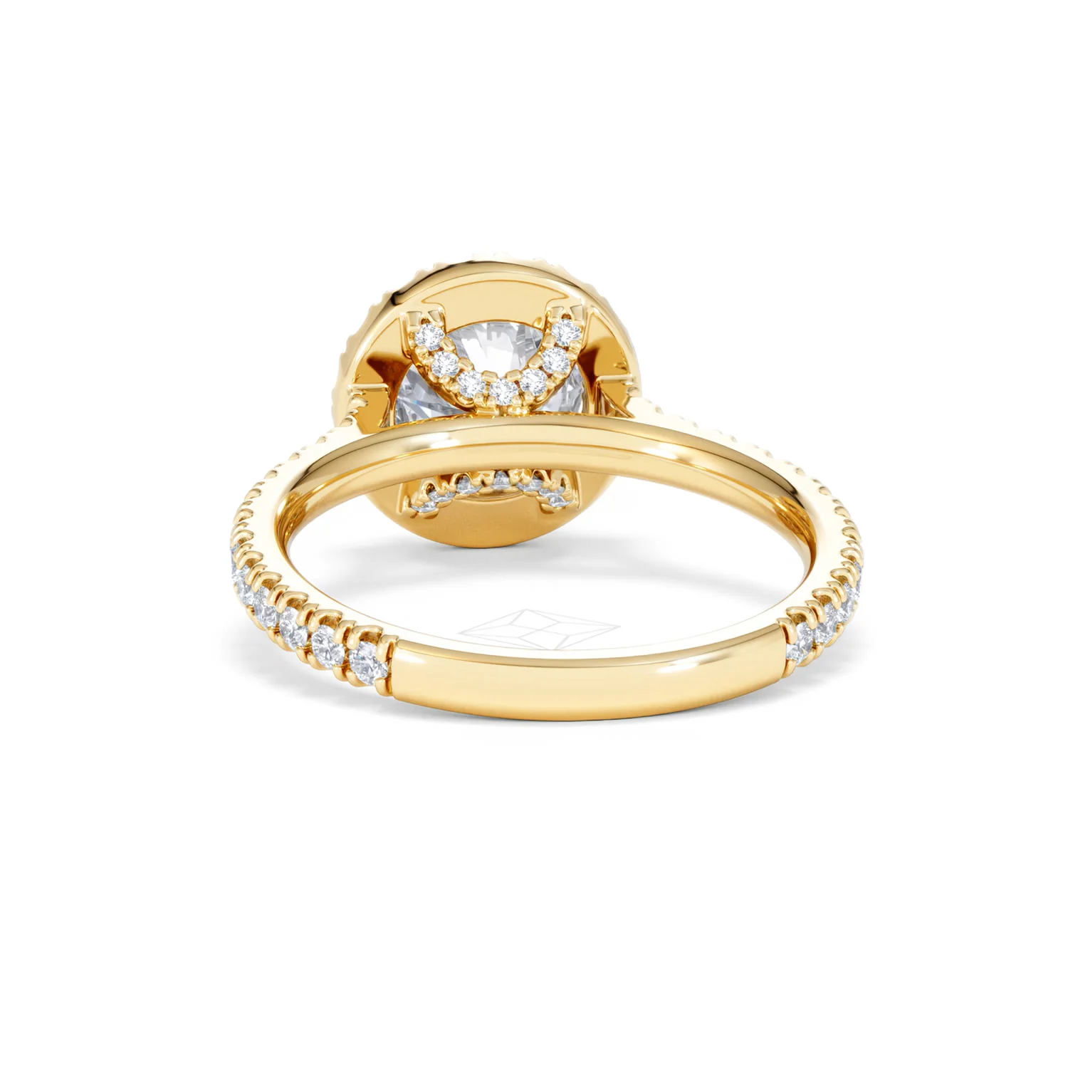 2.30ct Reina Lab Diamond Halo Engagement Ring in 18K Gold F/VS1 - Image 53