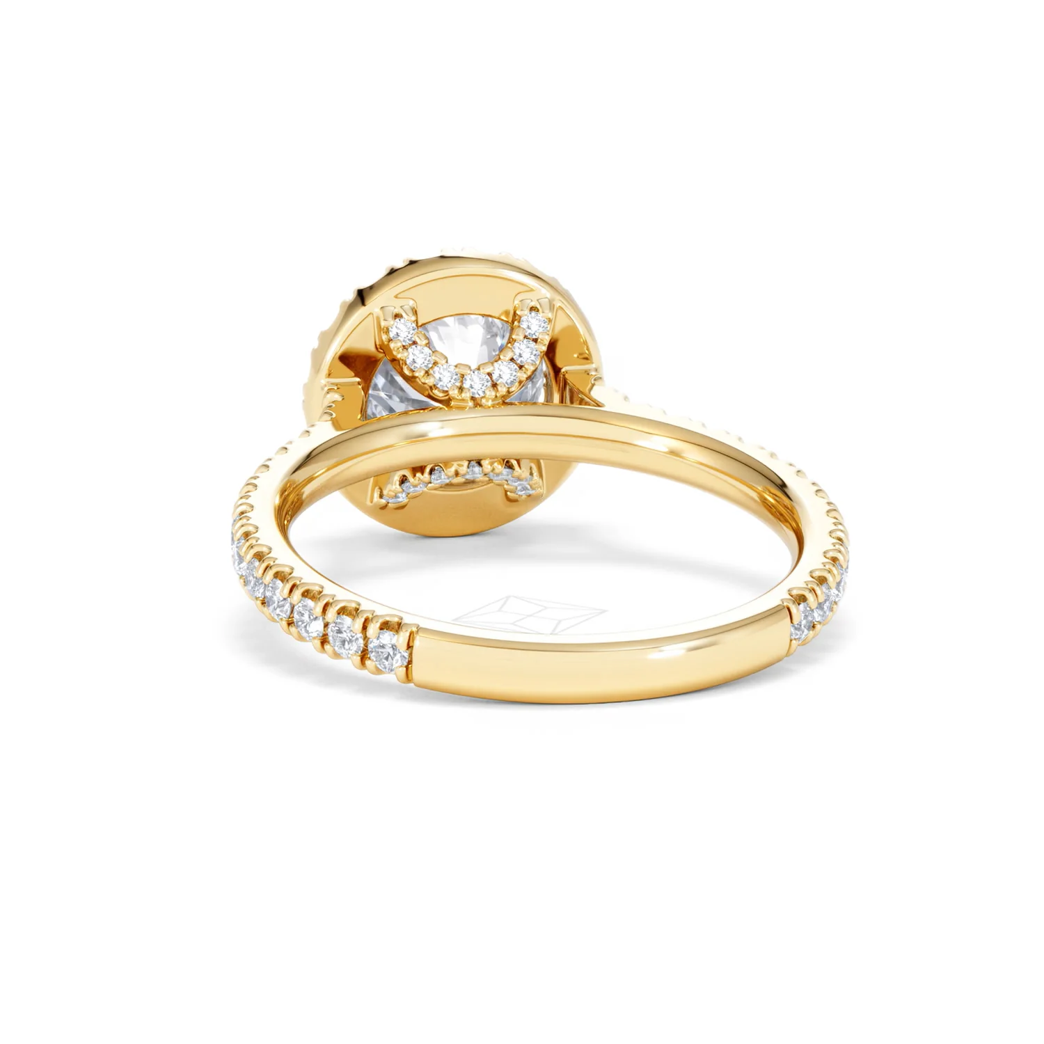 2.30ct Reina Lab Diamond Halo Engagement Ring in 18K Gold F/VS1 - Image 54