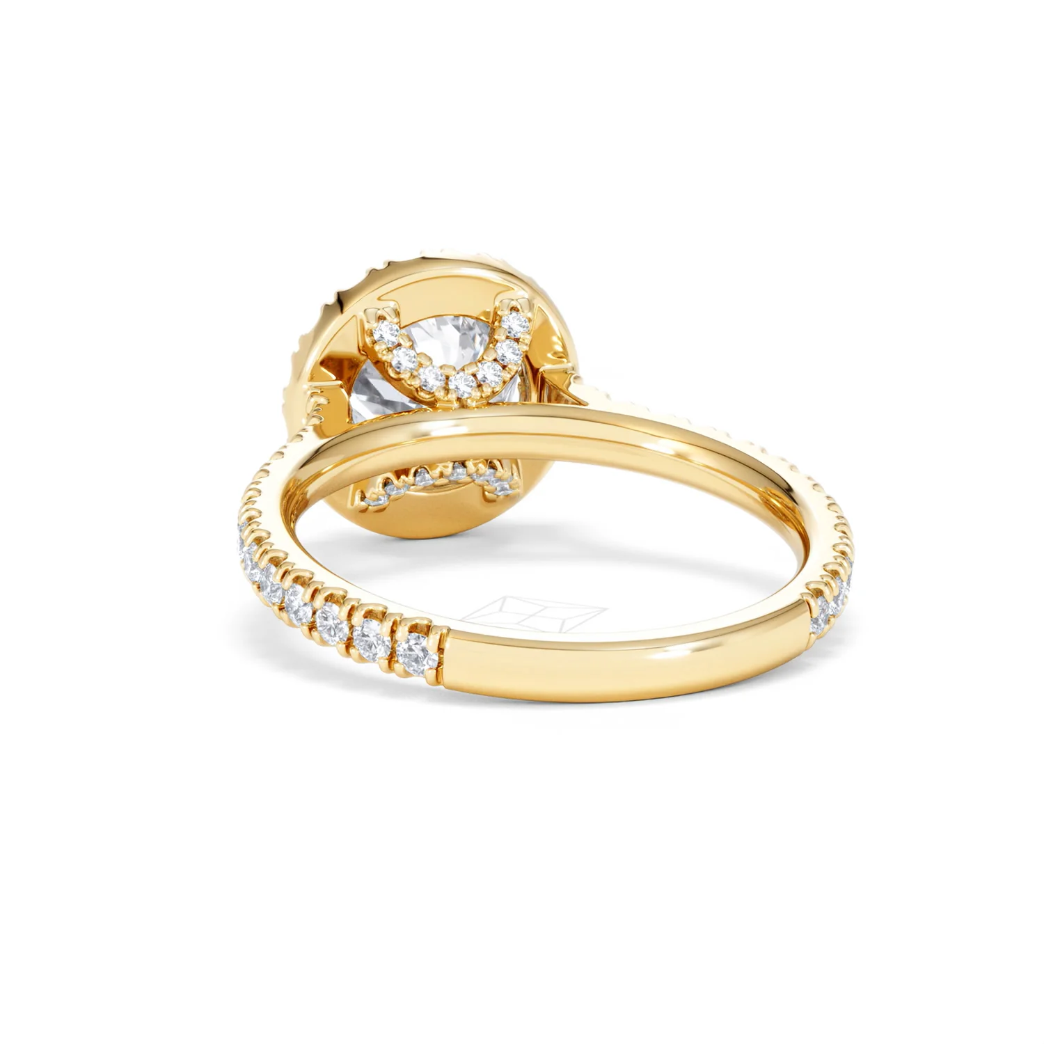 2.30ct Reina Lab Diamond Halo Engagement Ring in 18K Gold F/VS1 - Image 55