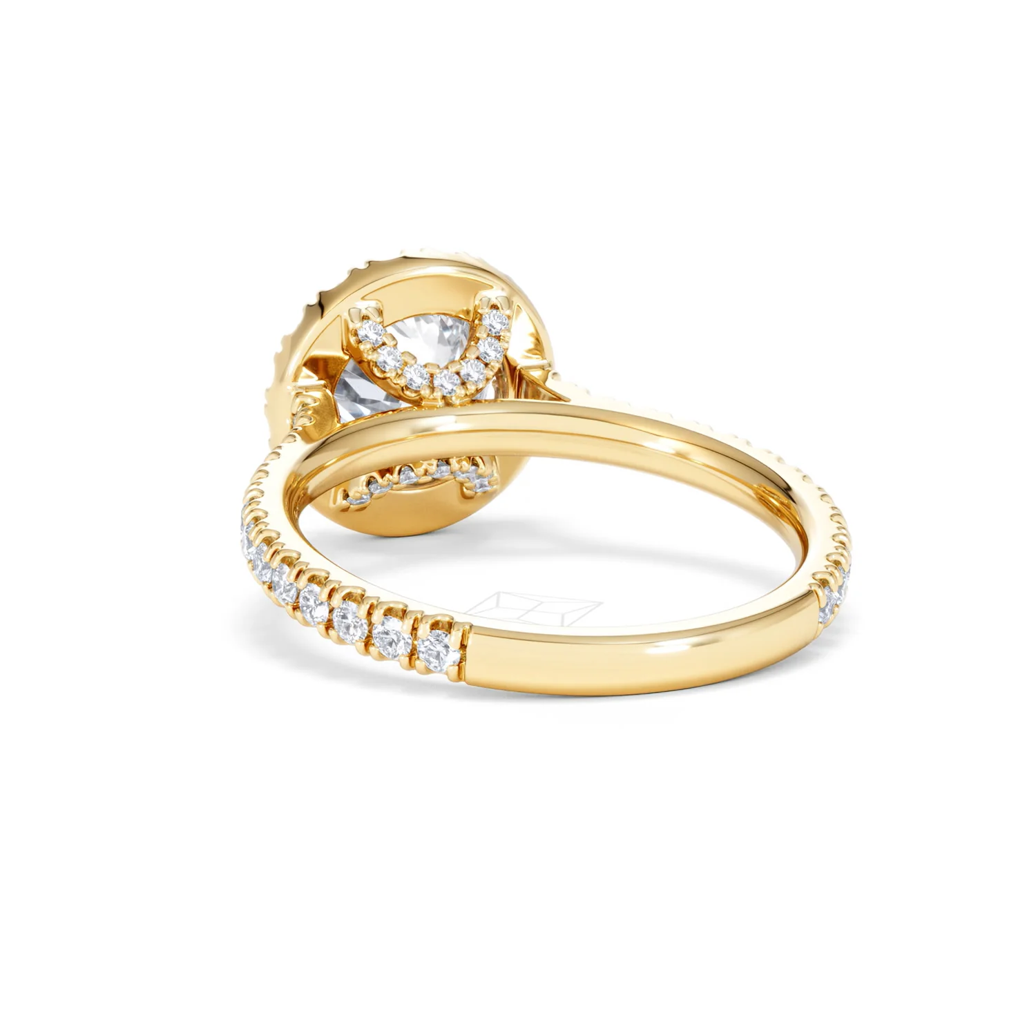 2.30ct Reina Lab Diamond Halo Engagement Ring in 18K Gold F/VS1 - Image 56