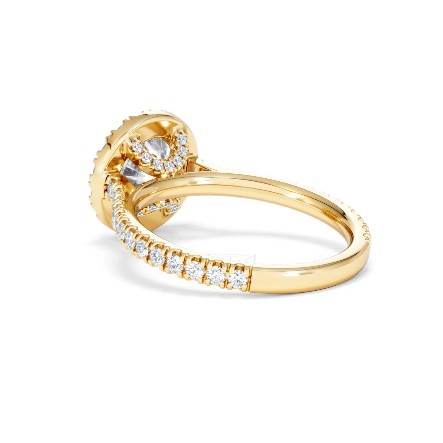 2.30ct Reina Lab Diamond Halo Engagement Ring in 18K Gold F/VS1 - Image 60